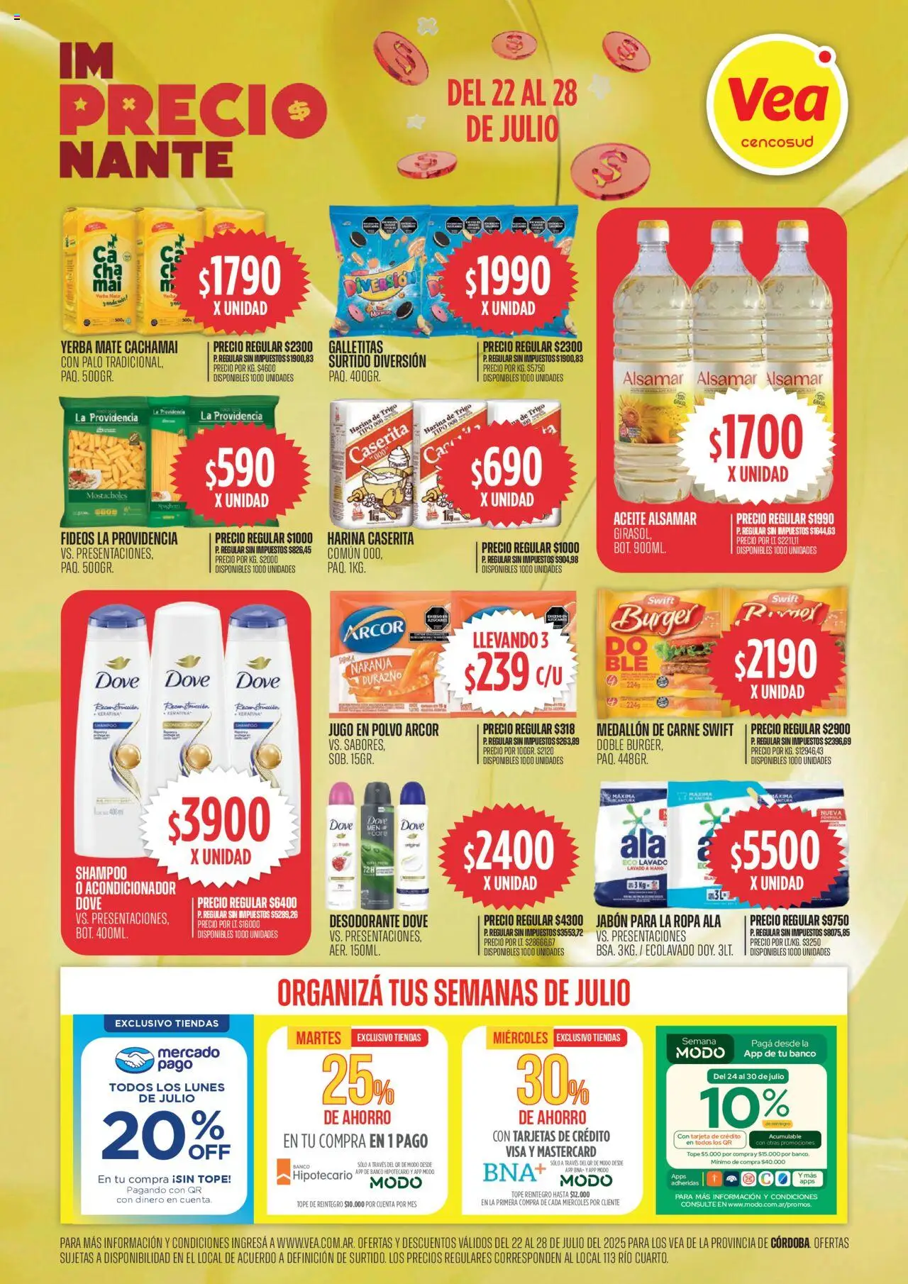 Vea Ofertas imPRECIOnantes | Córdoba del 22/07/2025 >> Catálogo