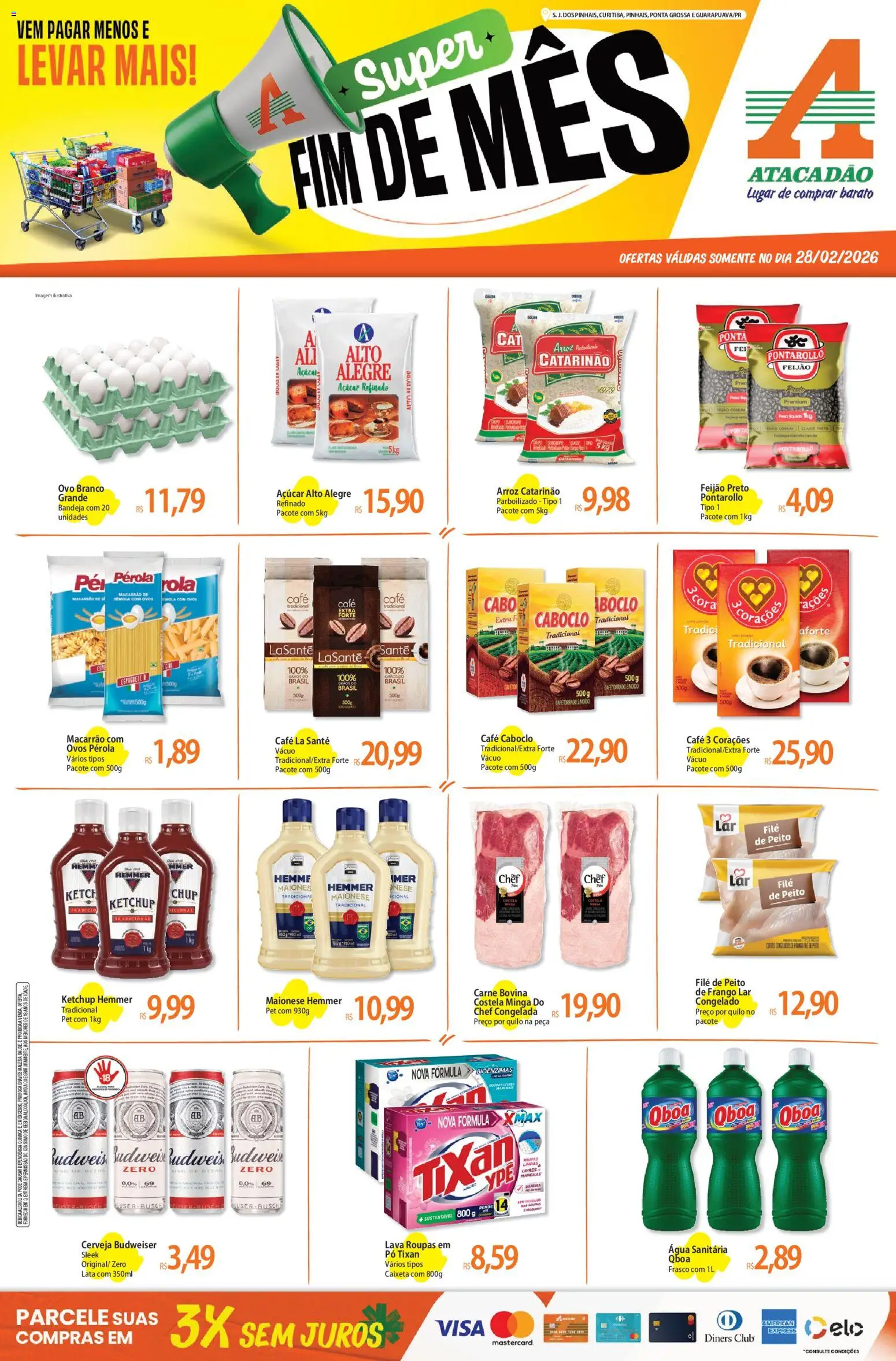 Pré-Visualização do folheto "ofertas - PR" da loja Atacadão válido a partir de 28/02/2026
