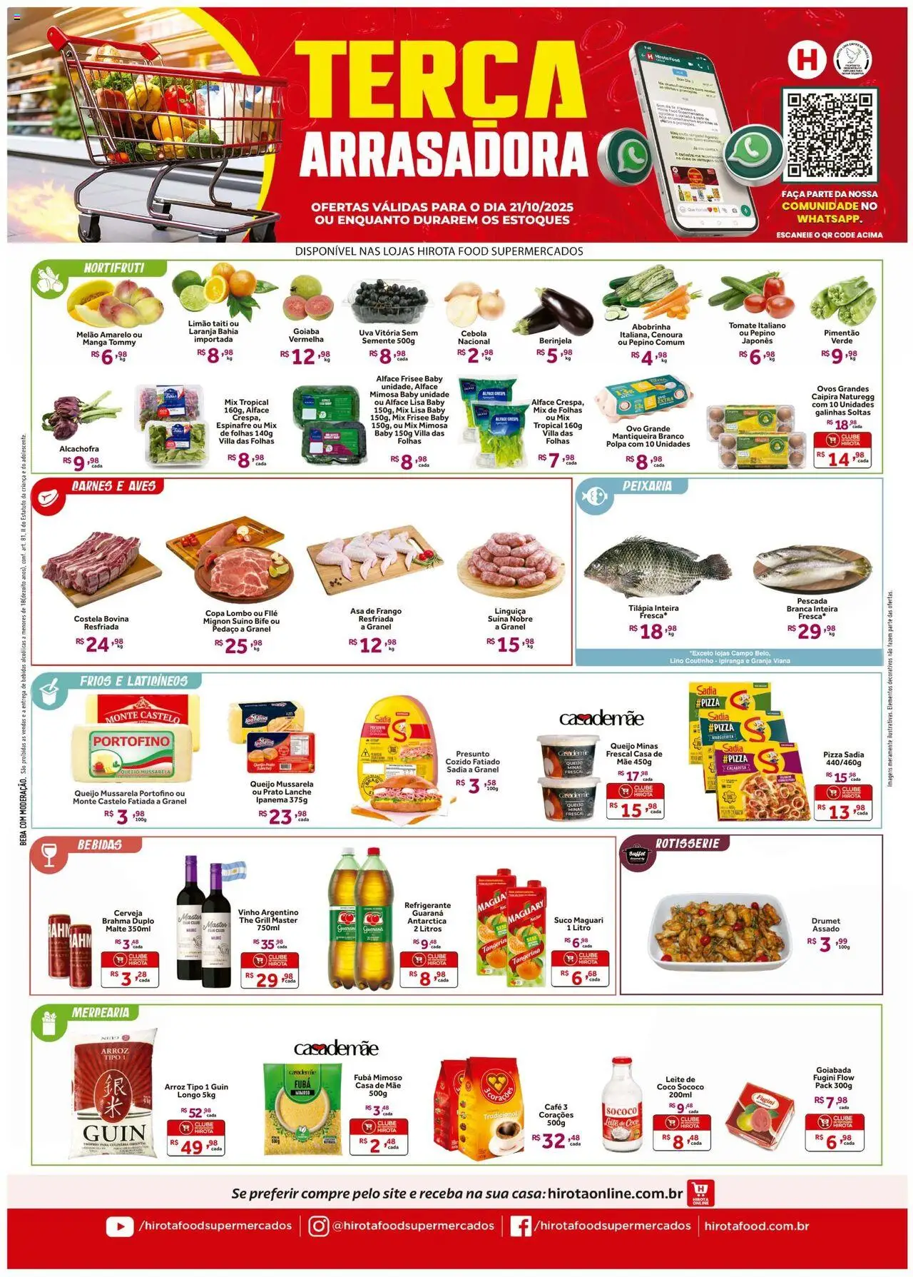Hirota Food folheto "Ofertas Terça Arrasadora" válido a partir de 21/10/2025 - número de página 1