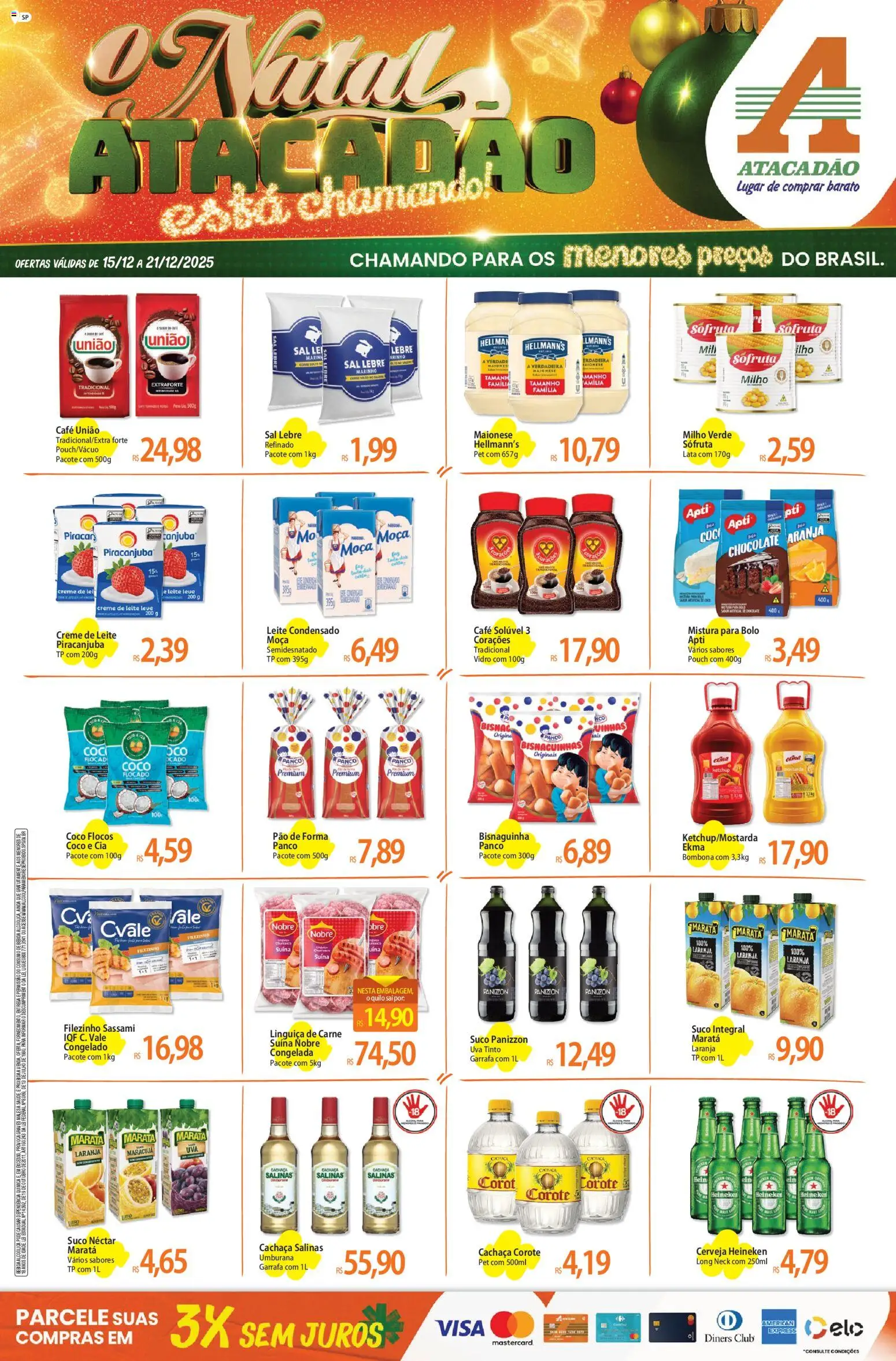 Pré-Visualização do folheto "Ofertas - SP" da loja Atacadão válido a partir de 15/12/2025
