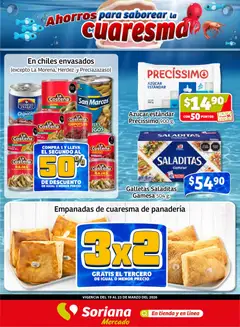 Vista previa las ofertas de la tienda Soriana - Soriana Fin de Semana Mercado: Coah, Chih y Dur desde el 19/03/2026 