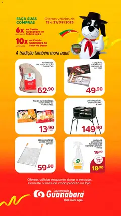 Pré-Visualização do folheto "Ofertas Semanal" da loja Supermercado Guanabara válido a partir de 15/09/2025