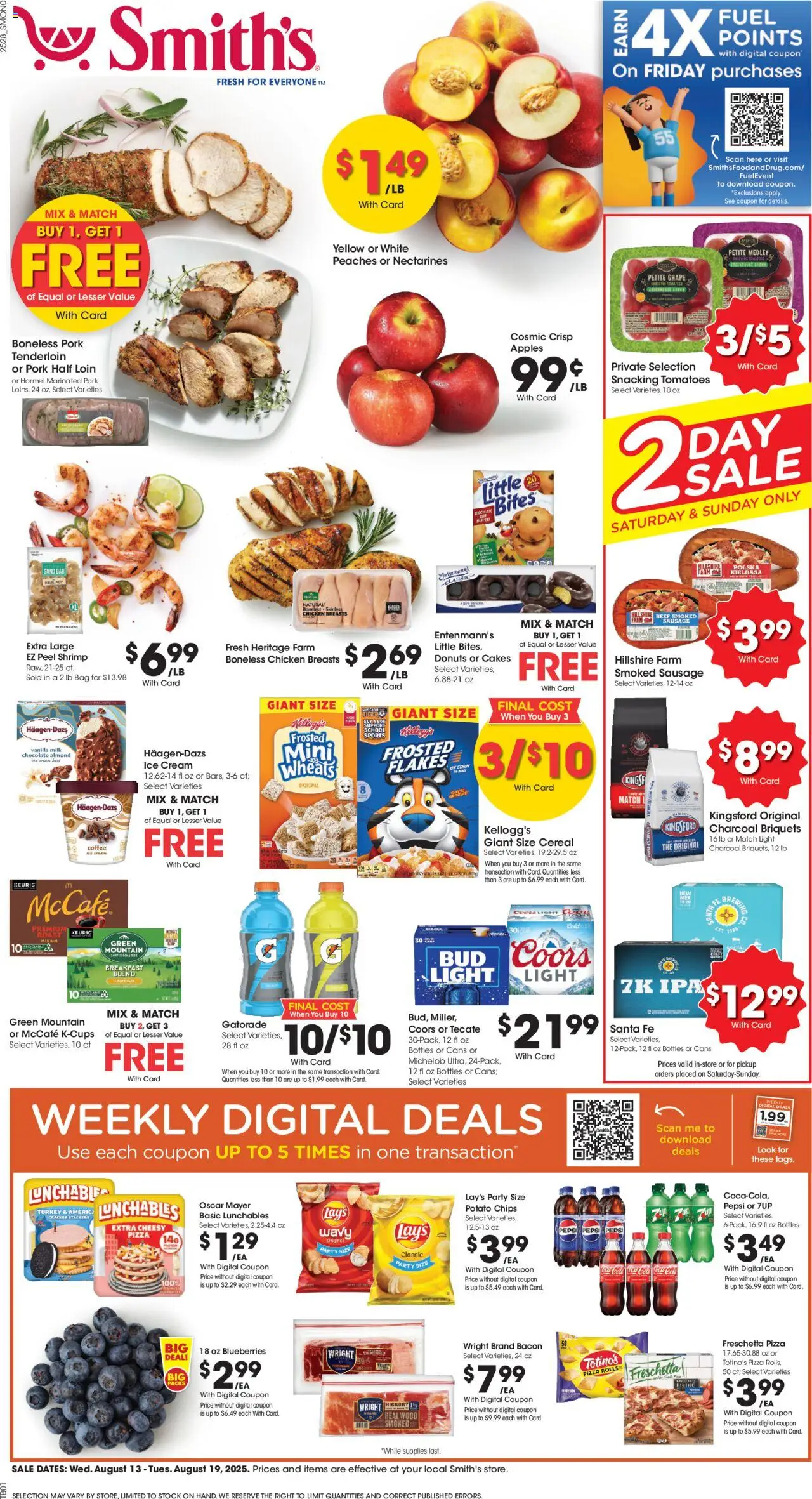 Smith's Weekly Ad from 08/13/2025 - Flyer - Page number 1