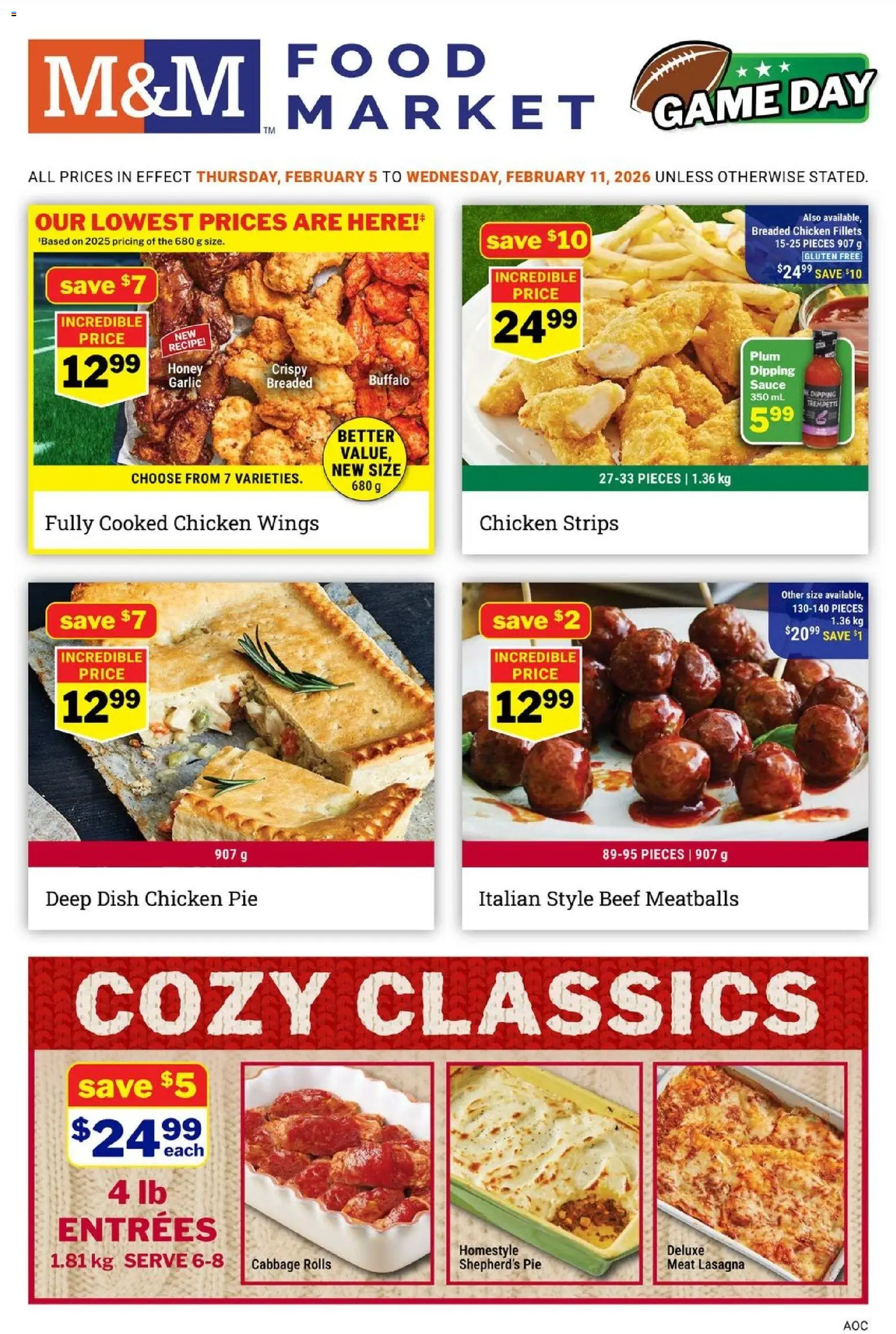 Preview of leaflet Weekly flyer / circulaire from shop M&M Food Market is valid from Feb 05, 2026