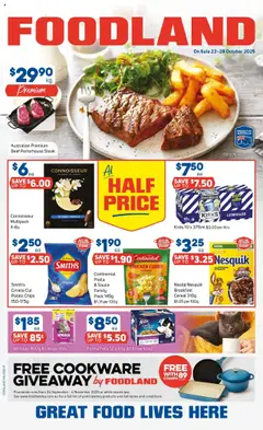 Preview of catalogue Catalogue from shop Foodland valid 22/10/2025