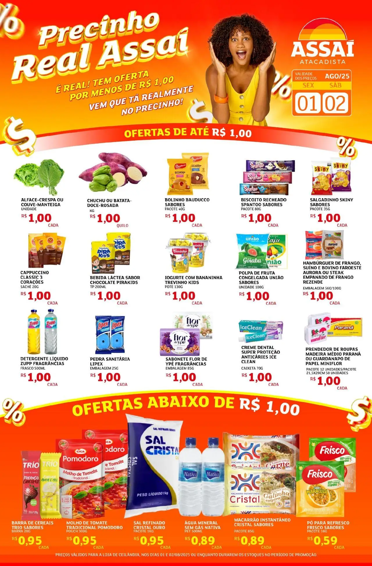 Assaí Atacadista folheto "Encarte - DF" válido a partir de 01/08/2025 - número de página 1