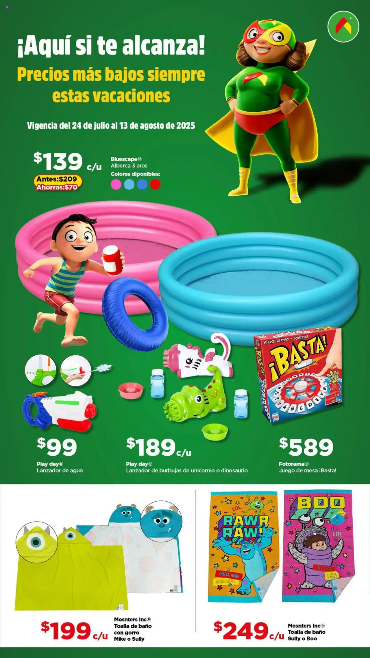 Folleto Aquí si te Alcanza Bodega Aurrerá y sus promociones válidas desde el 24/07/2025 - Número de página 1