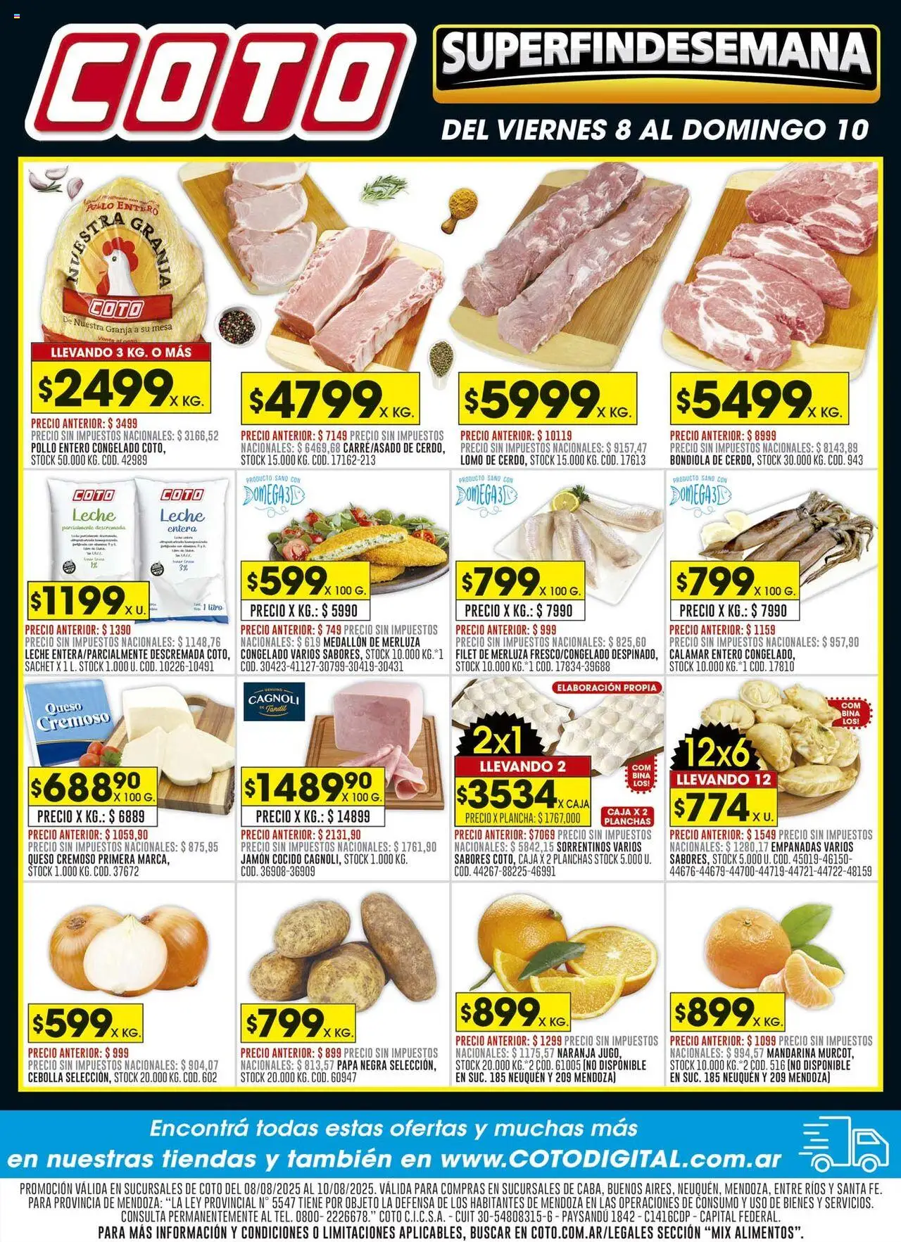 Coto Super fin de semana del 08/08/2025 >> Catálogo