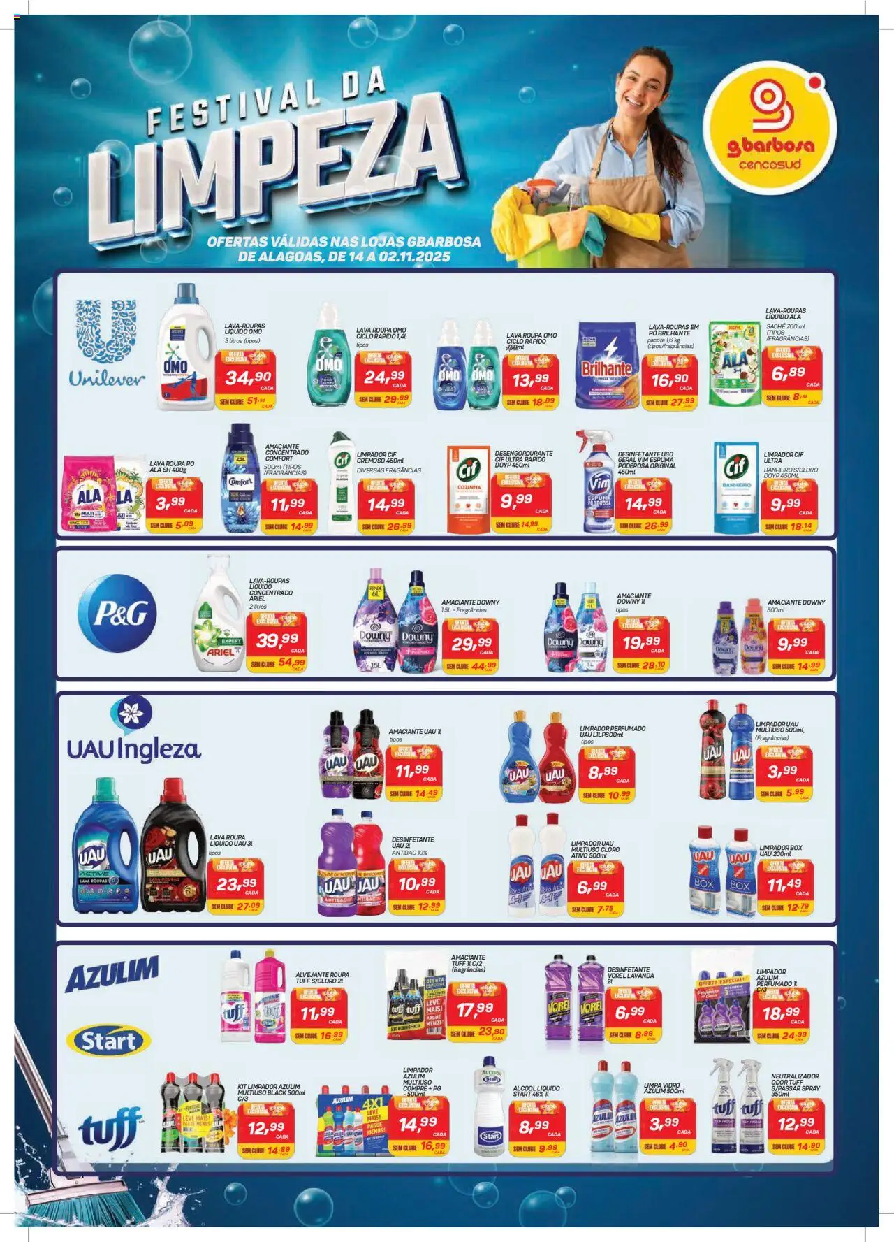 Gbarbosa folheto "Ofertas Festival da Limpeza" válido a partir de 14/10/2025 - número de página 1