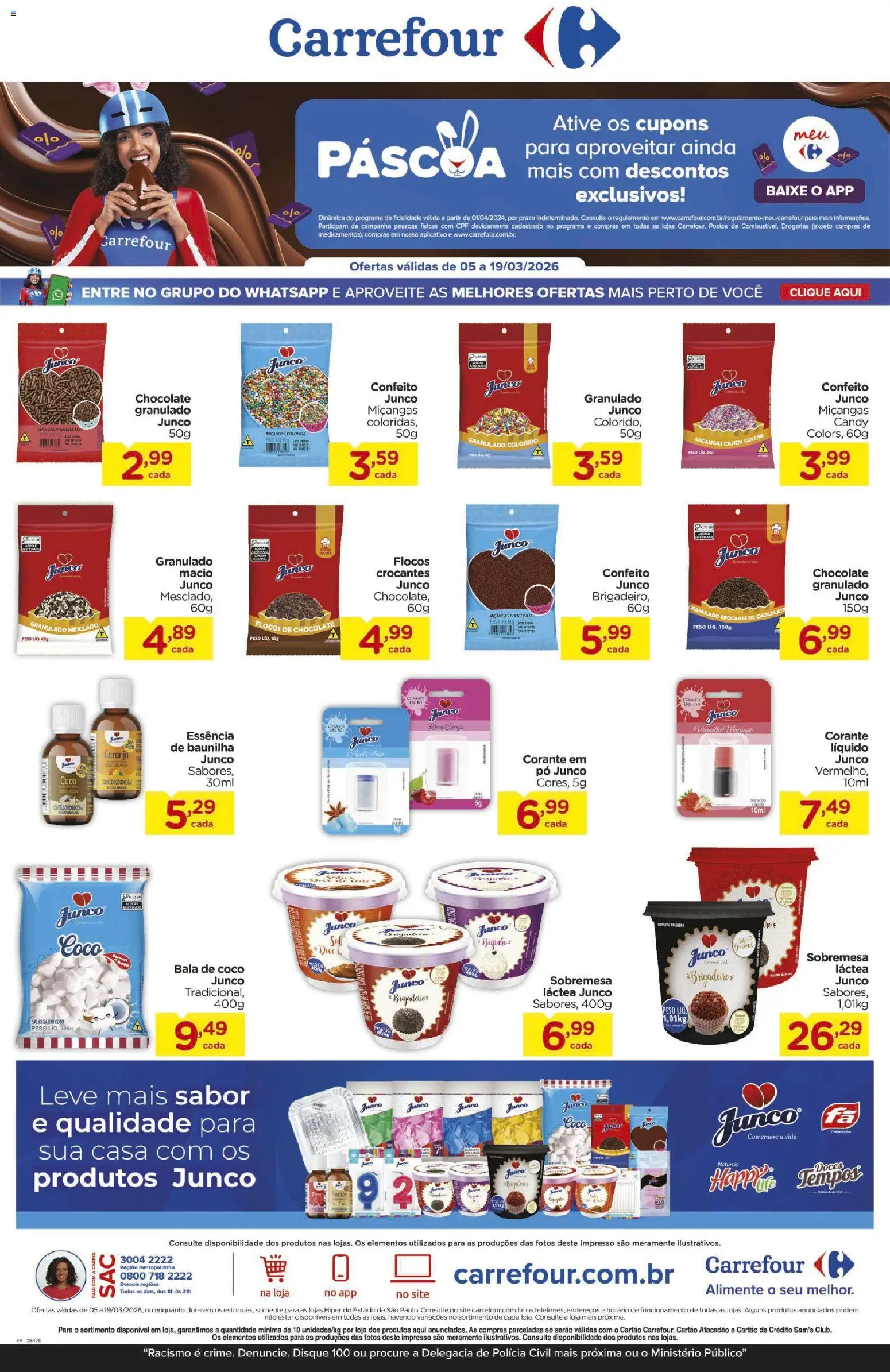 Pré-Visualização do folheto "Carrefour ofertas Páscoa" da loja Carrefour válido a partir de 05/03/2026