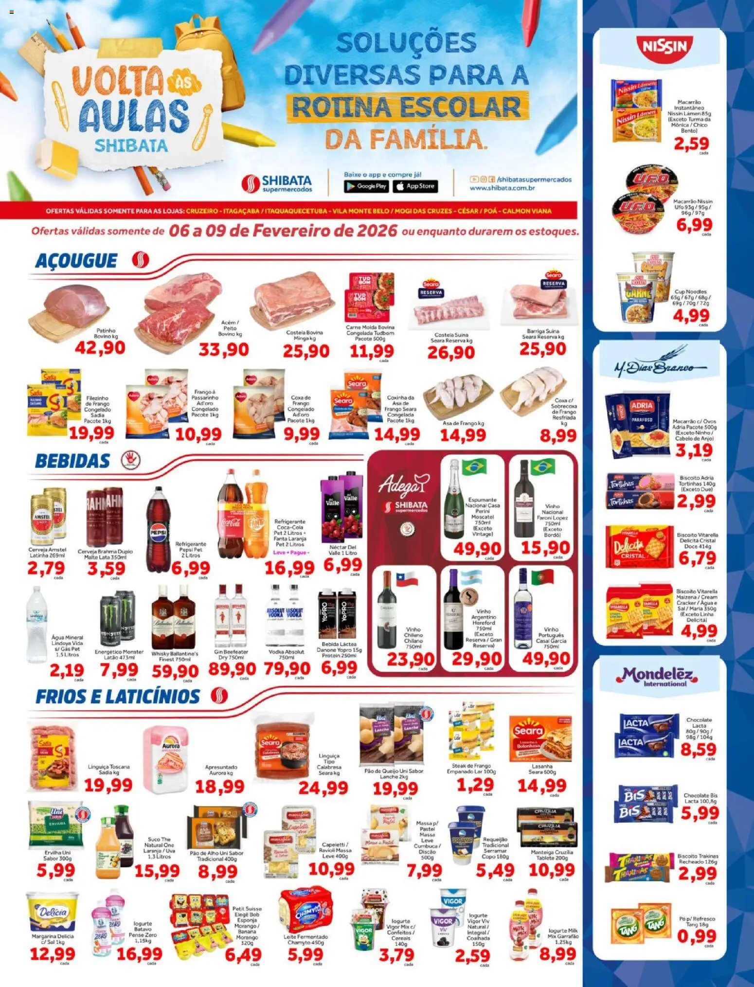 Pré-Visualização do folheto "Ofertas Cruzeiro, Itaqua, Mogi César e Poá" da loja Shibata válido a partir de 06/02/2026