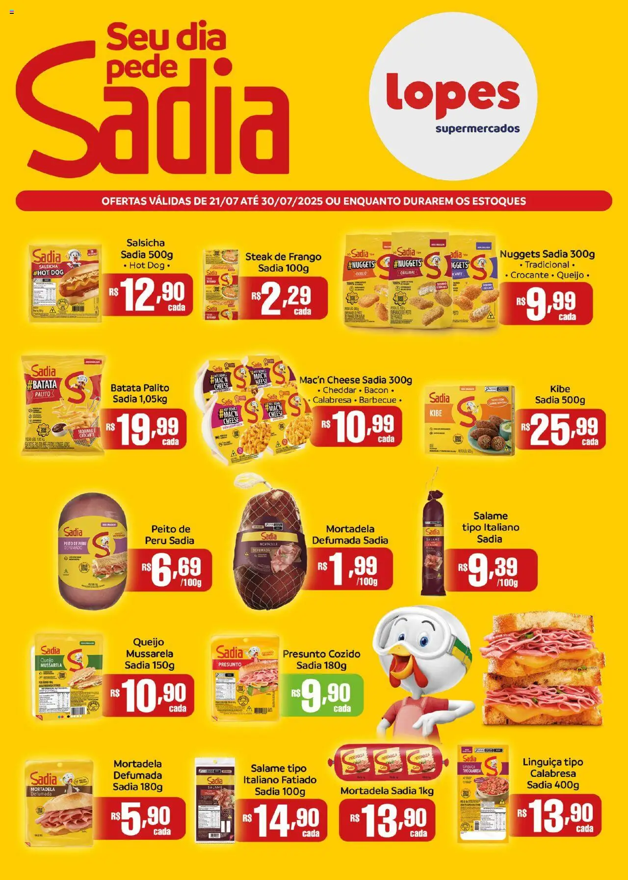 Lopes Supermercados folheto "Ofertas BRF" válido a partir de 21/07/2025 - número de página 1