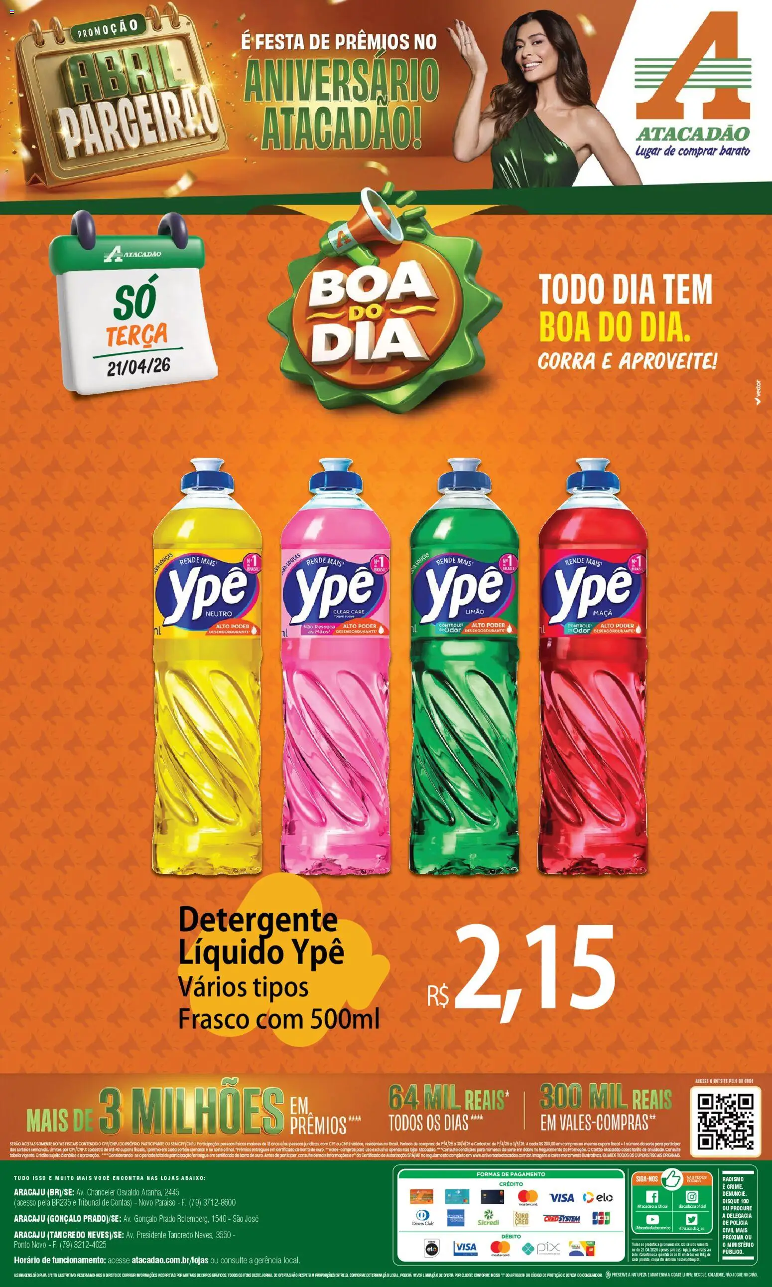 Pré-Visualização do folheto "Atacadão ofertas - SE" da loja Atacadão válido a partir de 21/04/2026