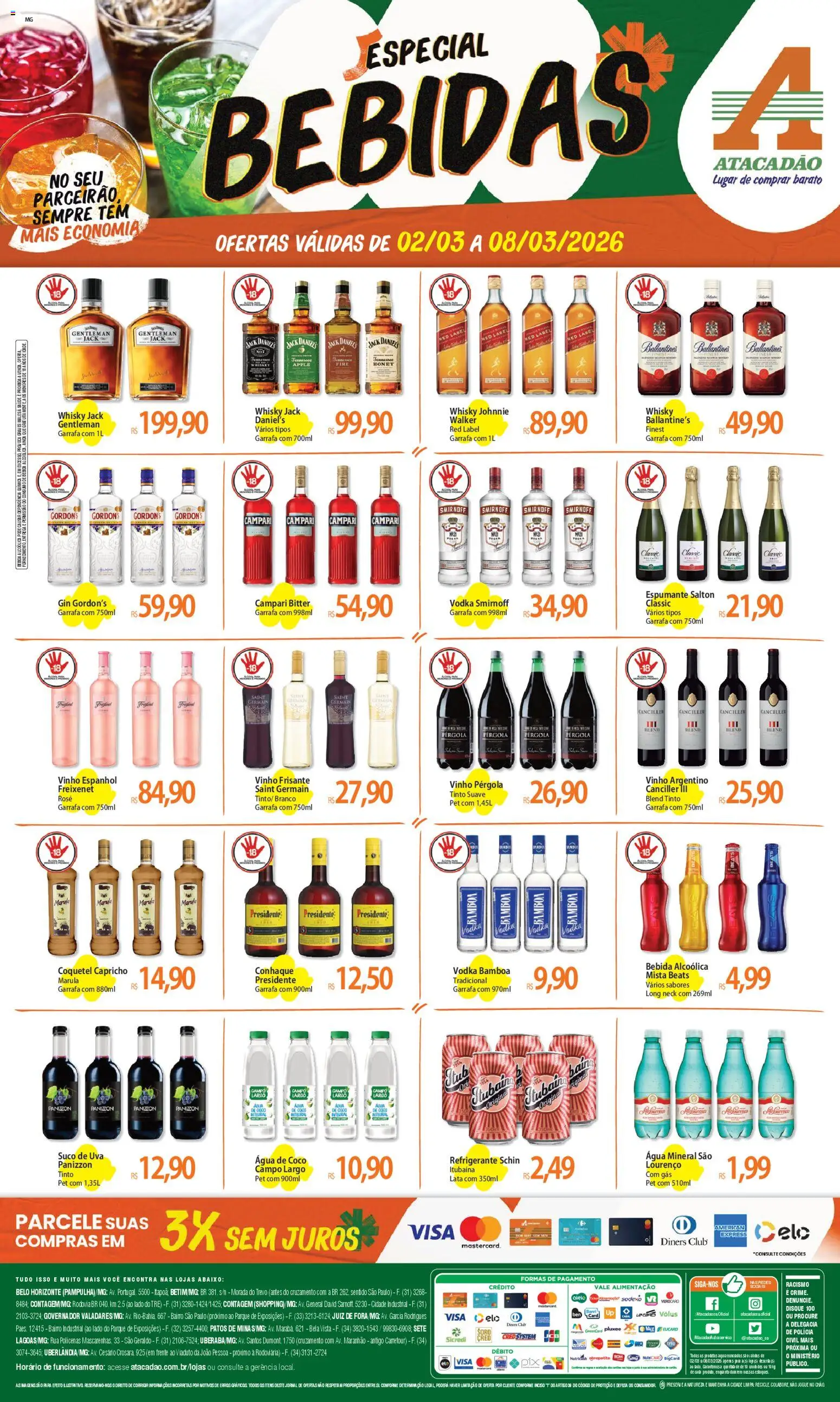 Pré-Visualização do folheto "Atacadão ofertas - MG" da loja Atacadão válido a partir de 03/03/2026