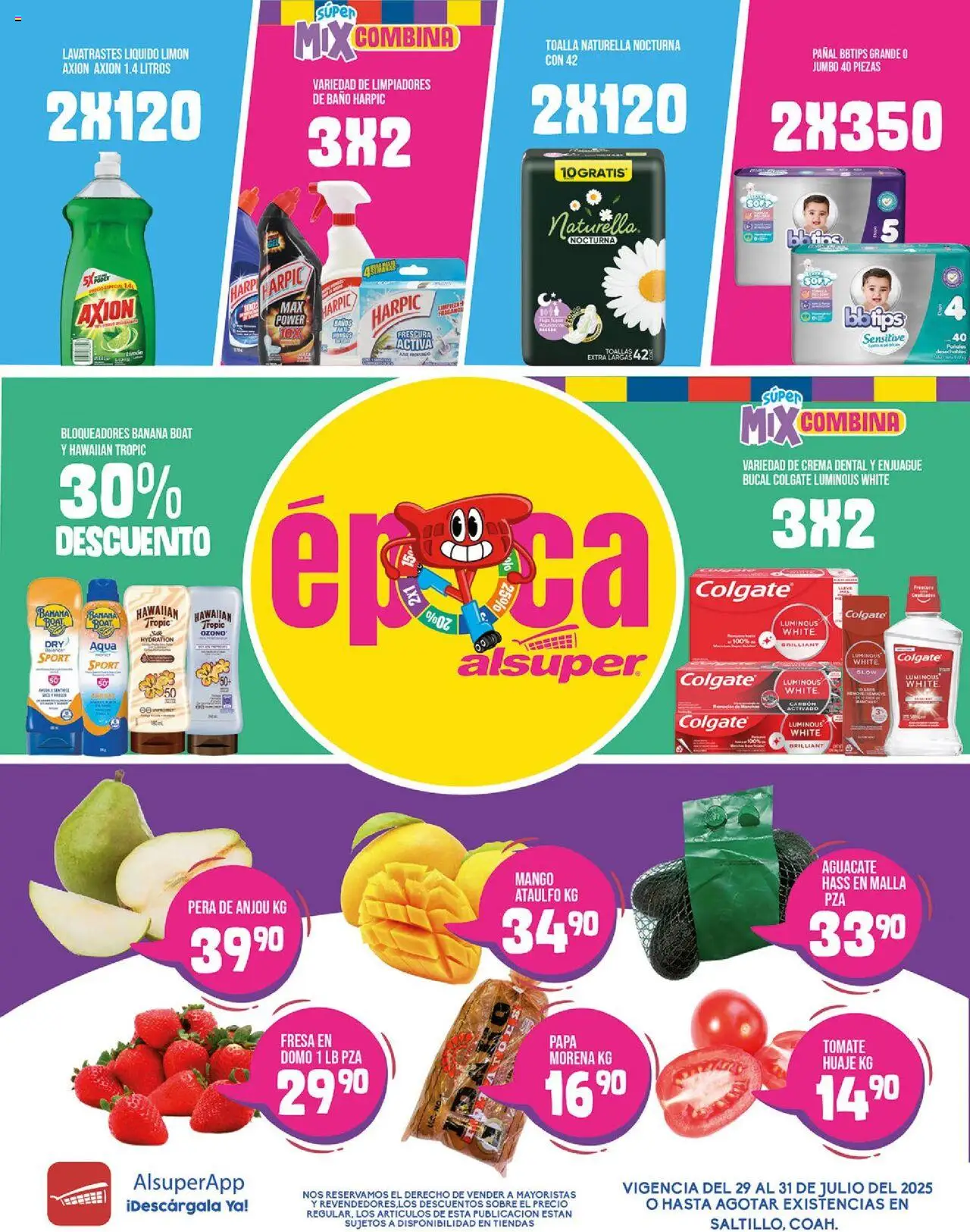 Folleto - Saltillo Alsuper y sus promociones válidas desde el 29/07/2025 - Número de página 1