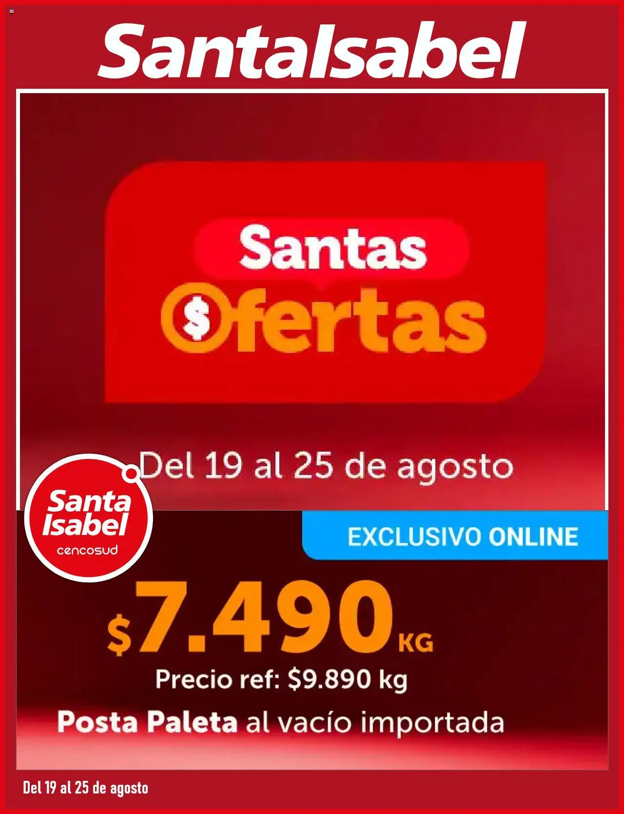 Santa Isabel Ofertas > válido desde 18.08.2025 > número de página 1