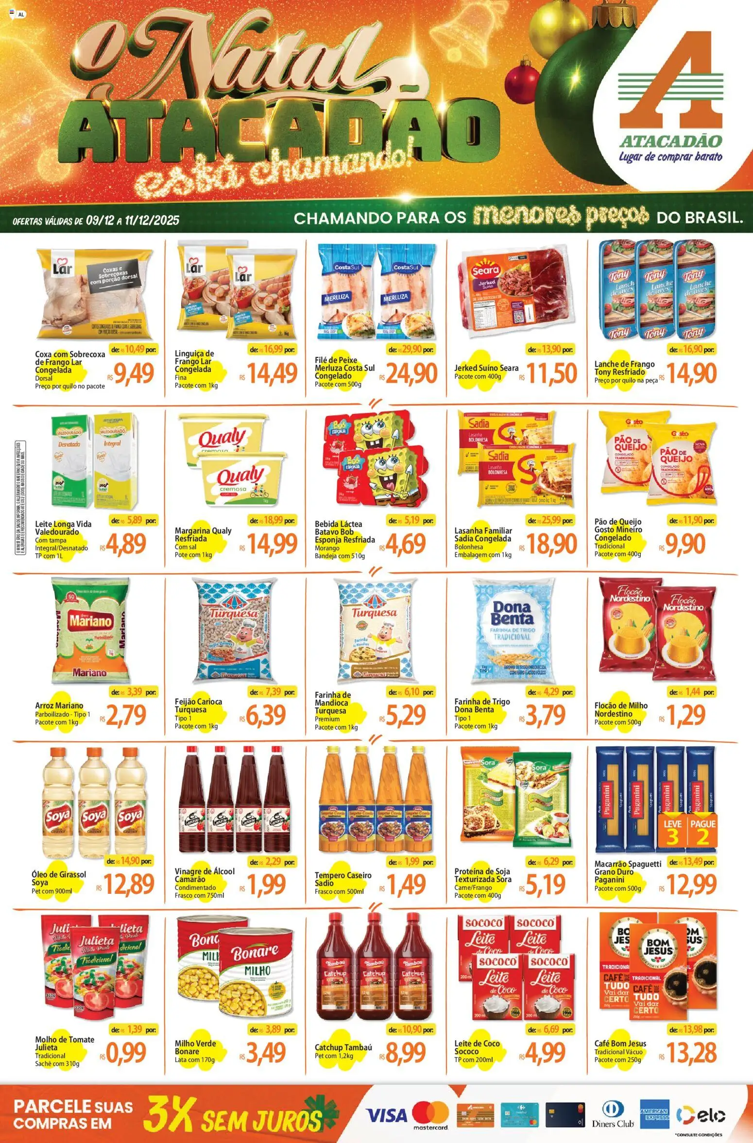 Pré-Visualização do folheto "Ofertas - AL" da loja Atacadão válido a partir de 09/12/2025
