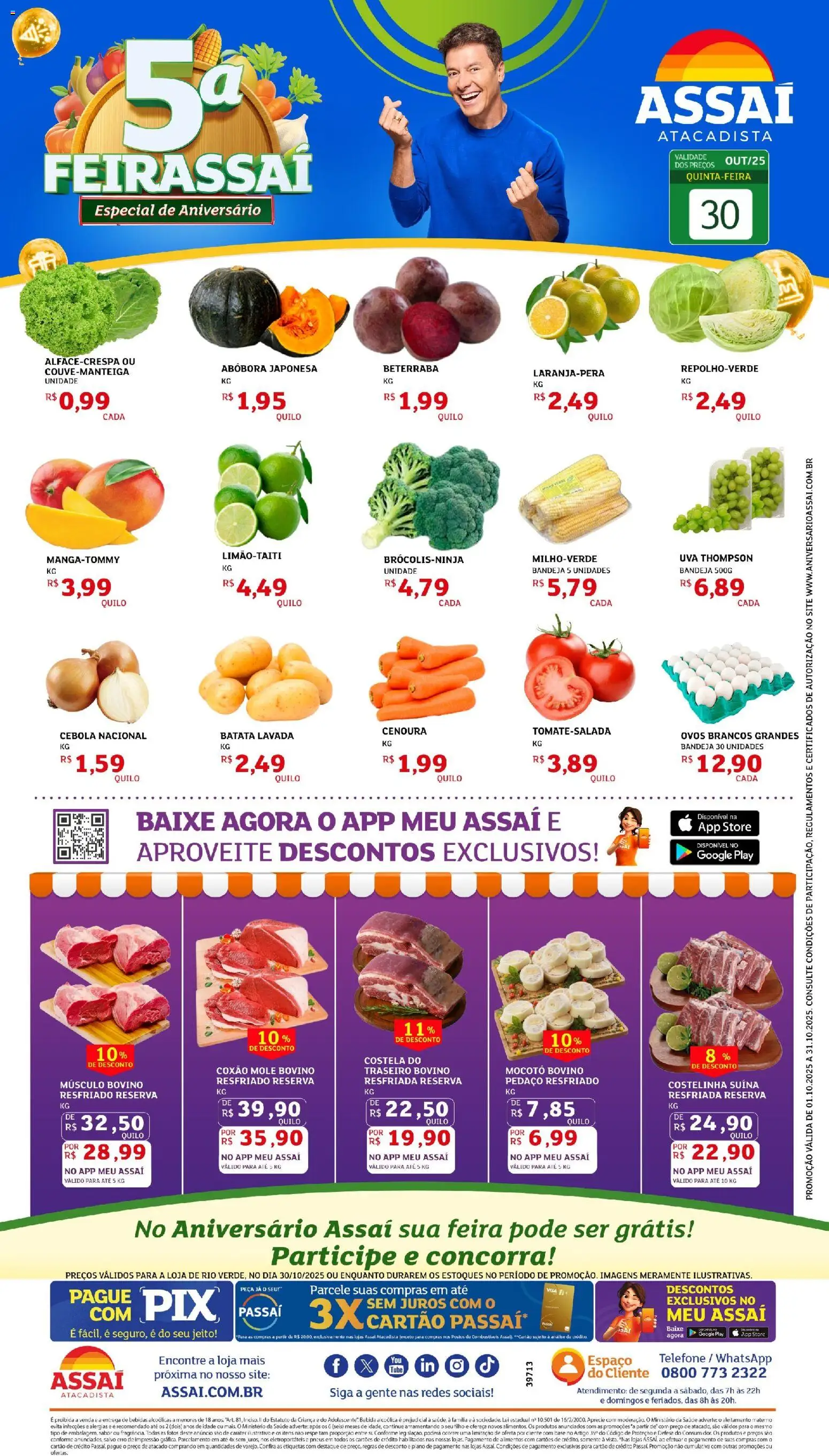 Pré-Visualização do folheto "Encarte - GO" da loja Assaí Atacadista válido a partir de 30/10/2025