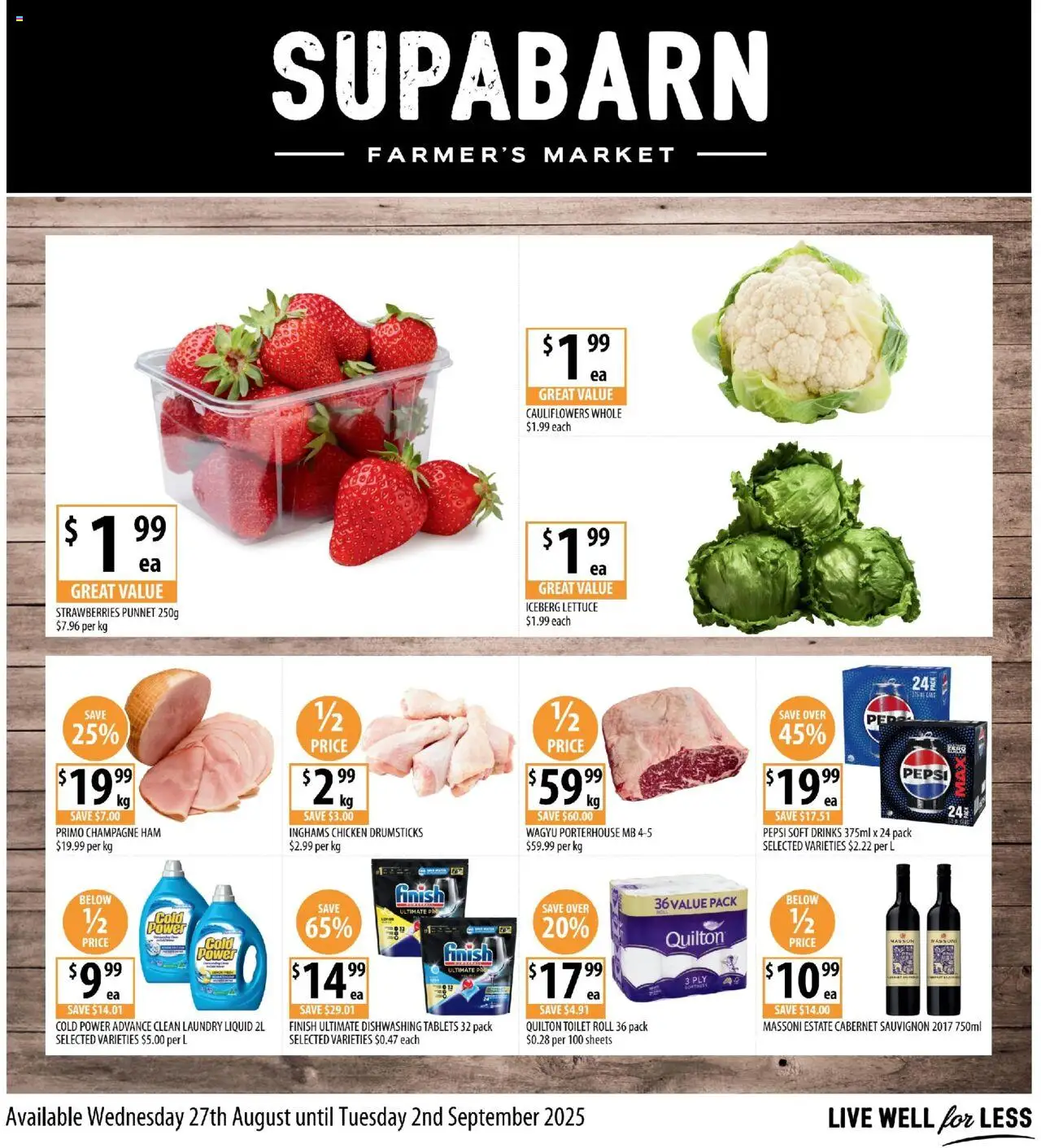 Supabarn catalogue valid from 27/08/2025 - page 1
