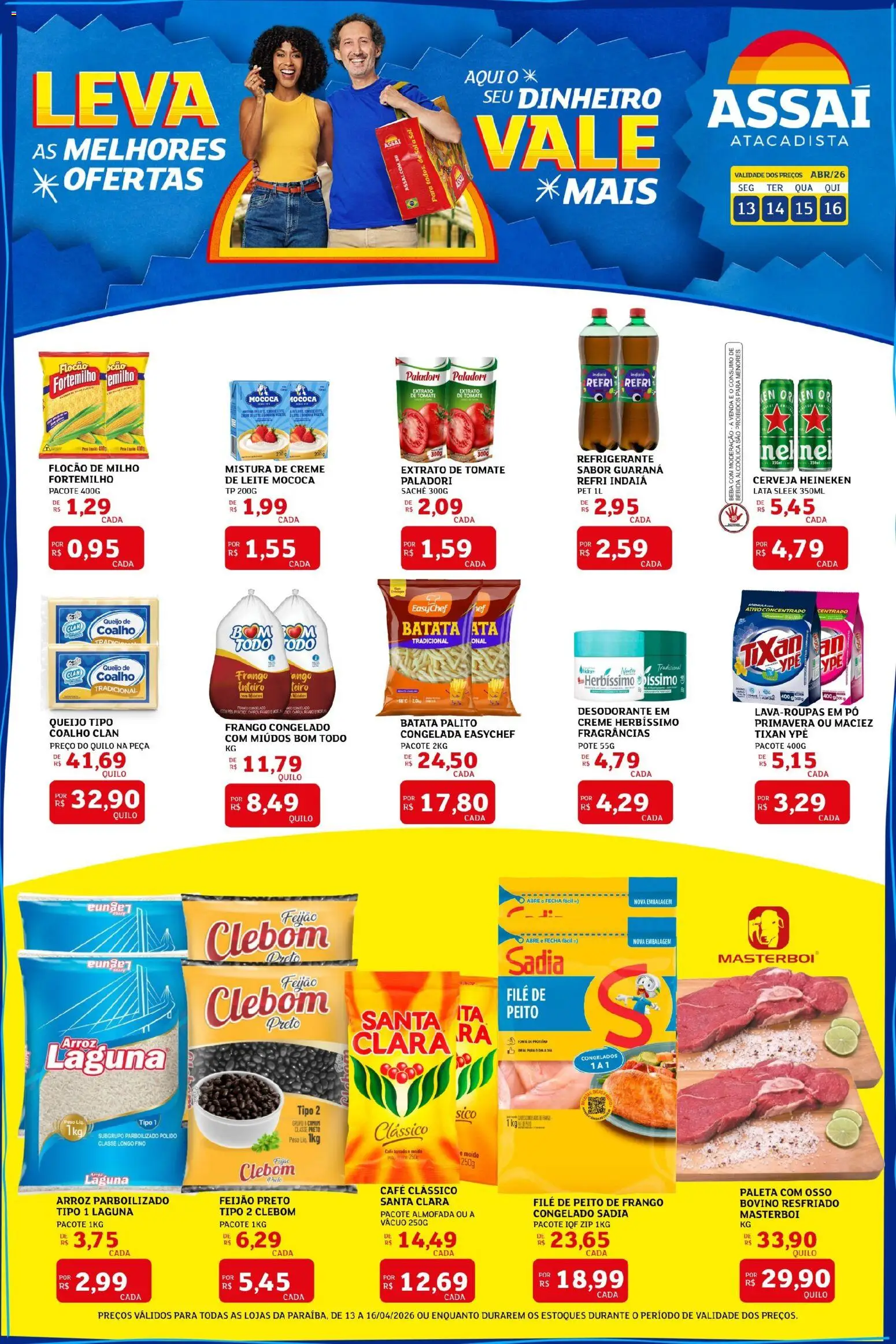 Pré-Visualização do folheto "Assaí Atacadista ofertas - PB" da loja Assaí Atacadista válido a partir de 13/04/2026