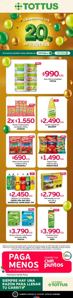 Folleto de la tienda Tottus válido desde el 28.07.2025 