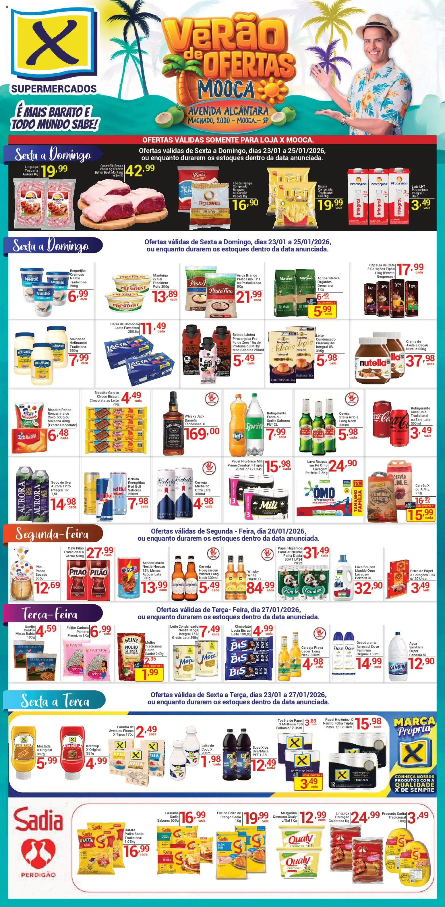 Pré-Visualização do folheto "Ofertas da semana" da loja X Supermercados válido a partir de 23/01/2026