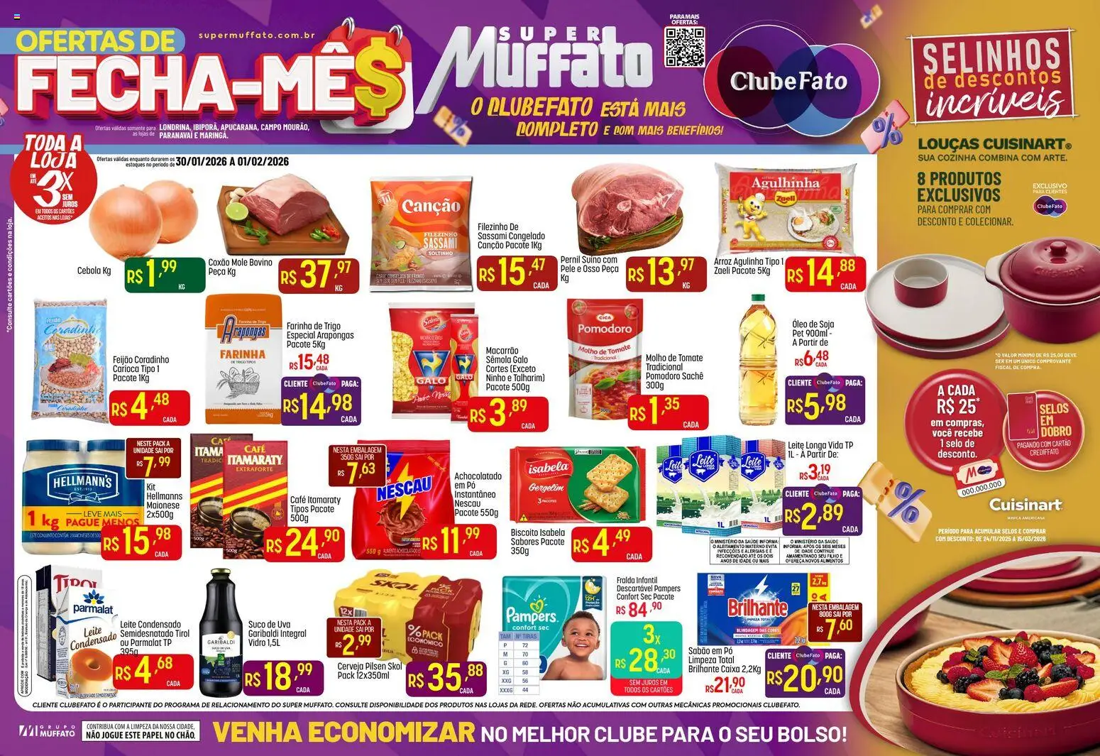 Pré-Visualização do folheto "Ofertas da semana" da loja Super Muffato válido a partir de 30/01/2026