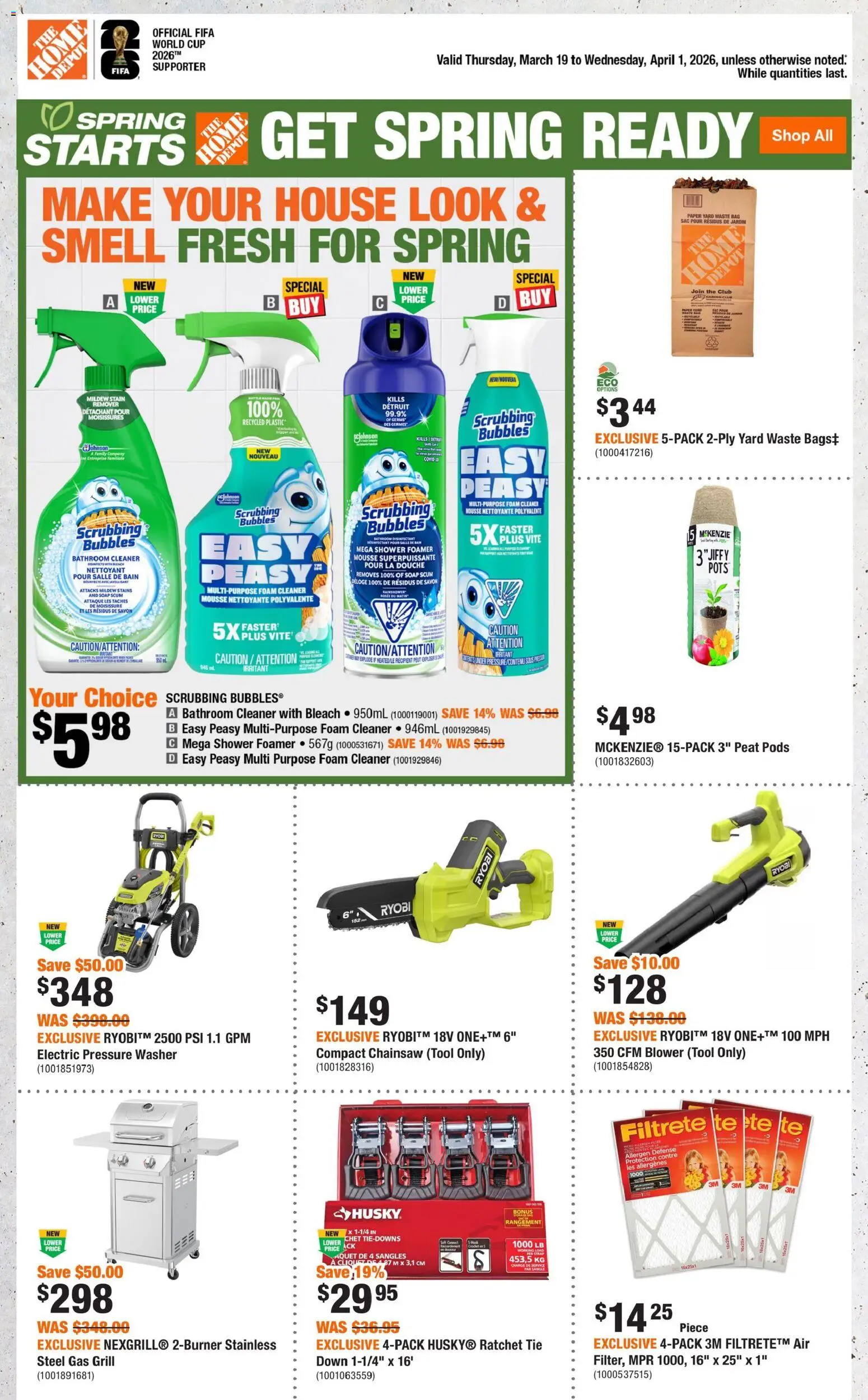 Preview of leaflet Home Depot weekly flyer - AB from shop Home Depot is valid from Mar 19, 2026