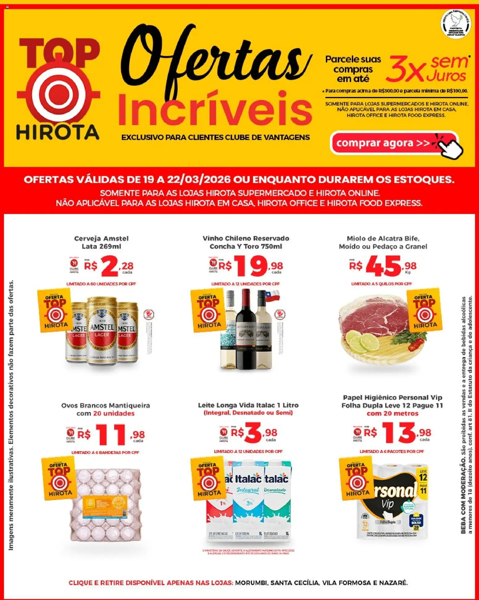 Pré-Visualização do folheto "Hirota Food ofertas Top " da loja Hirota Food válido a partir de 19/03/2026
