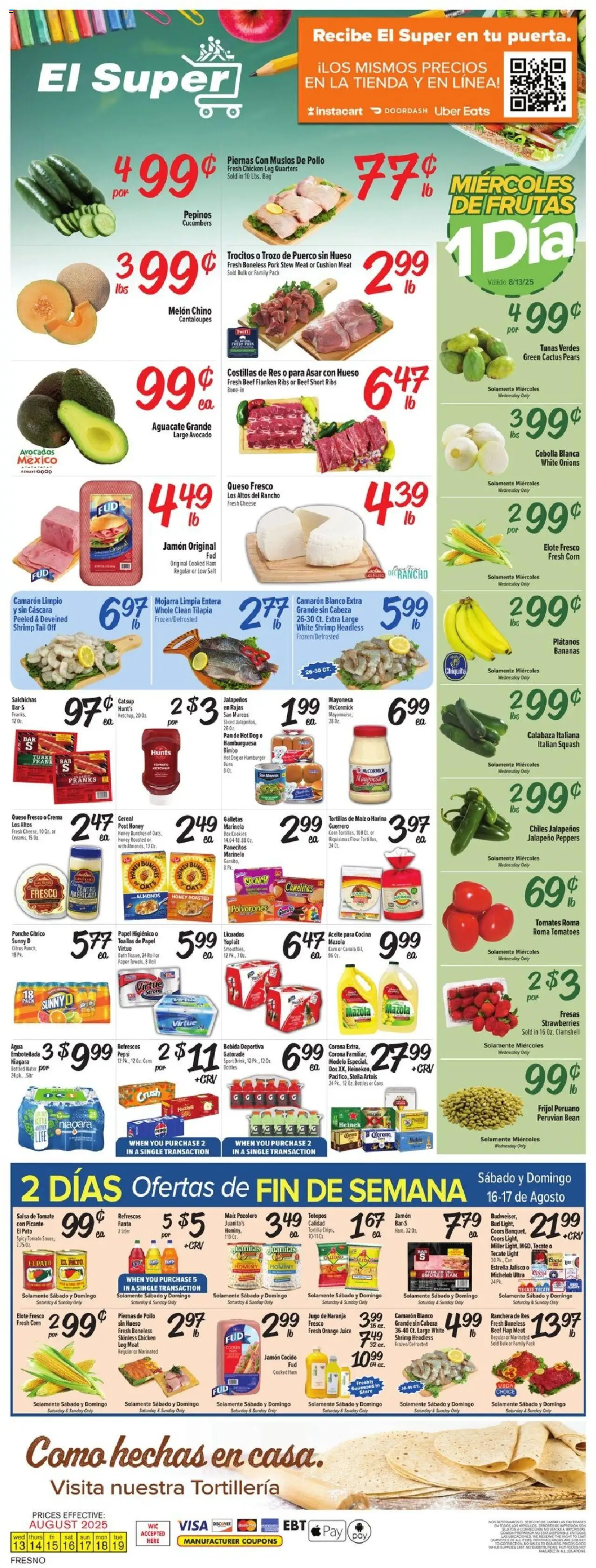 El Super Weekly Ad from 08/13/2025 - Flyer - Page number 1