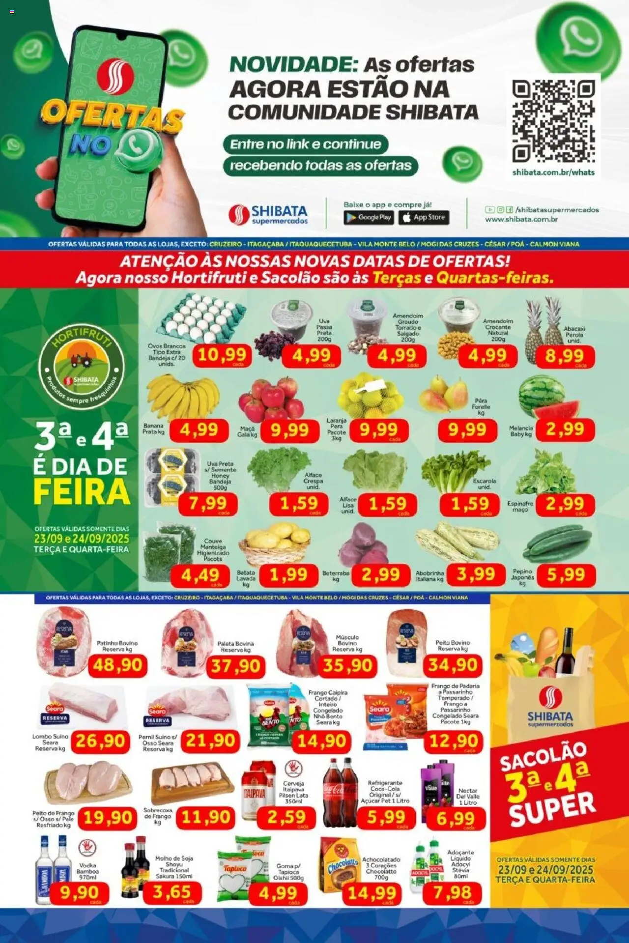 Shibata folheto "Ofertas da semana" válido a partir de 23/09/2025 - número de página 1