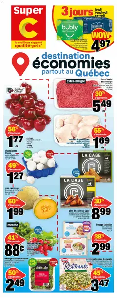 Preview of leaflet Weekly flyer / circulaire from shop Super C is valid from Jul 17, 2025