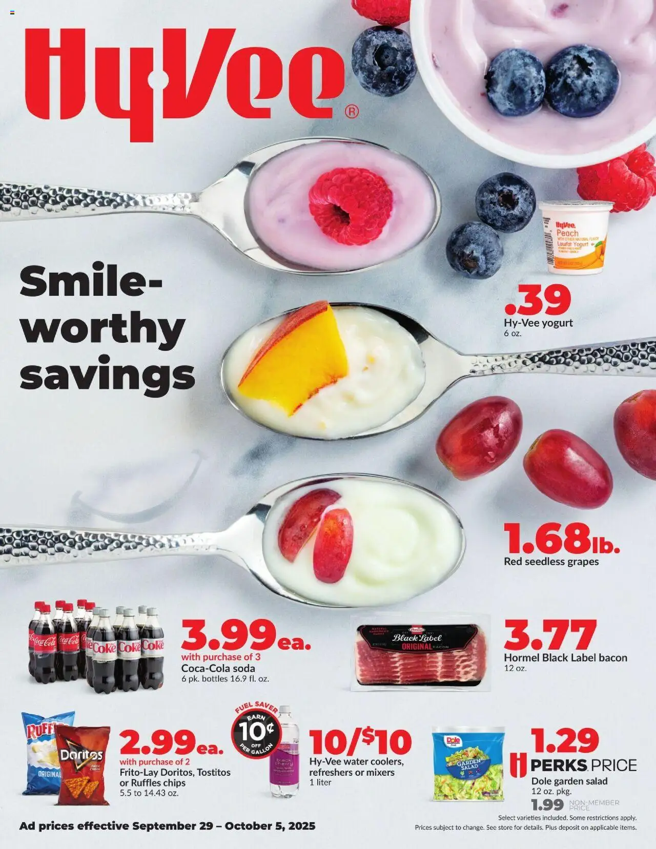 HyVee Weekly Ad from 09/29/2025 - Flyer - Page number 1