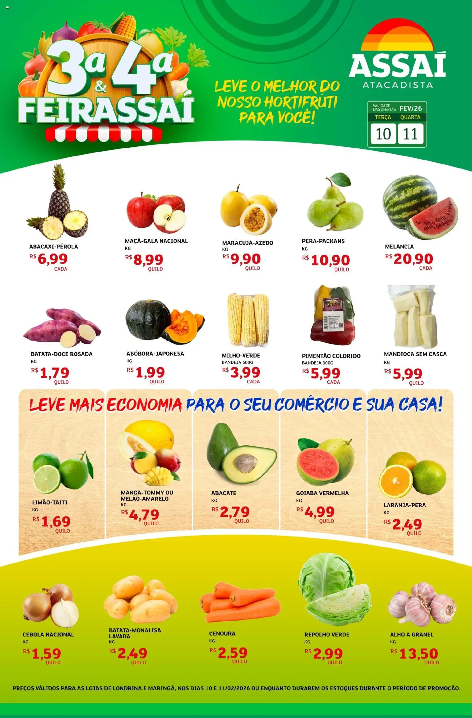 Pré-Visualização do folheto "Encarte - PR" da loja Assaí Atacadista válido a partir de 10/02/2026