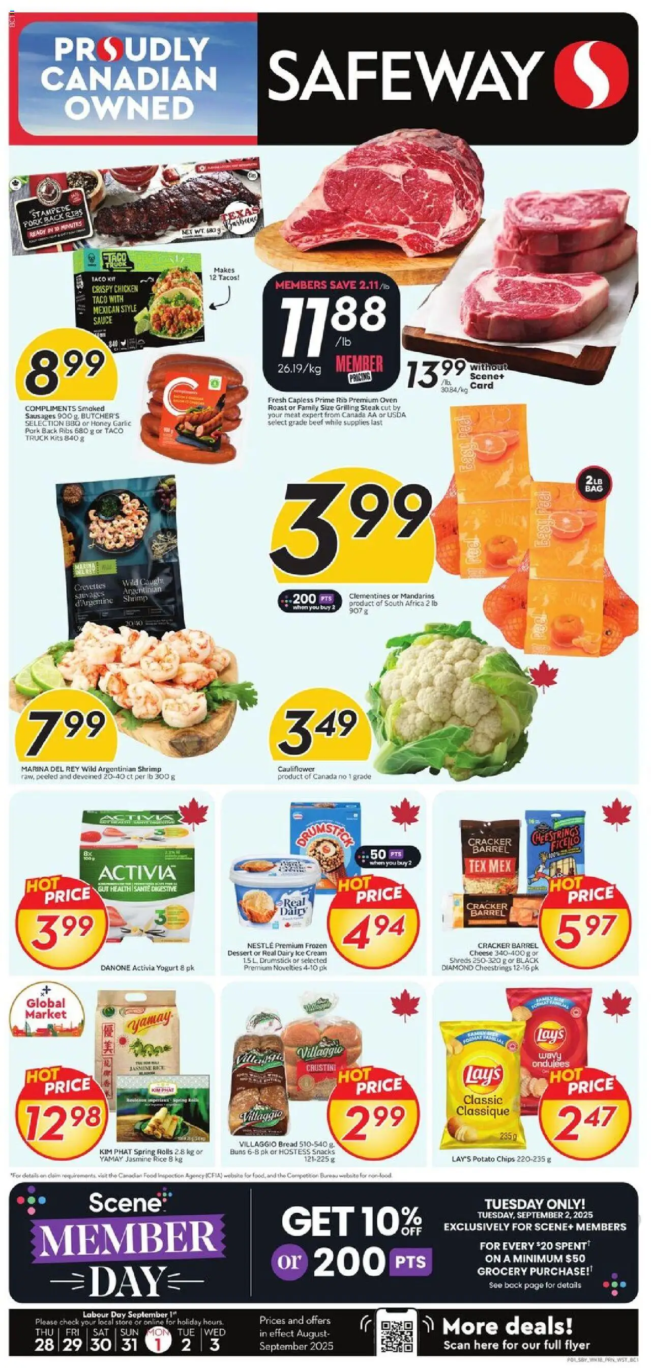 Safeway flyer valid from Aug 28, 2025 - page number 1