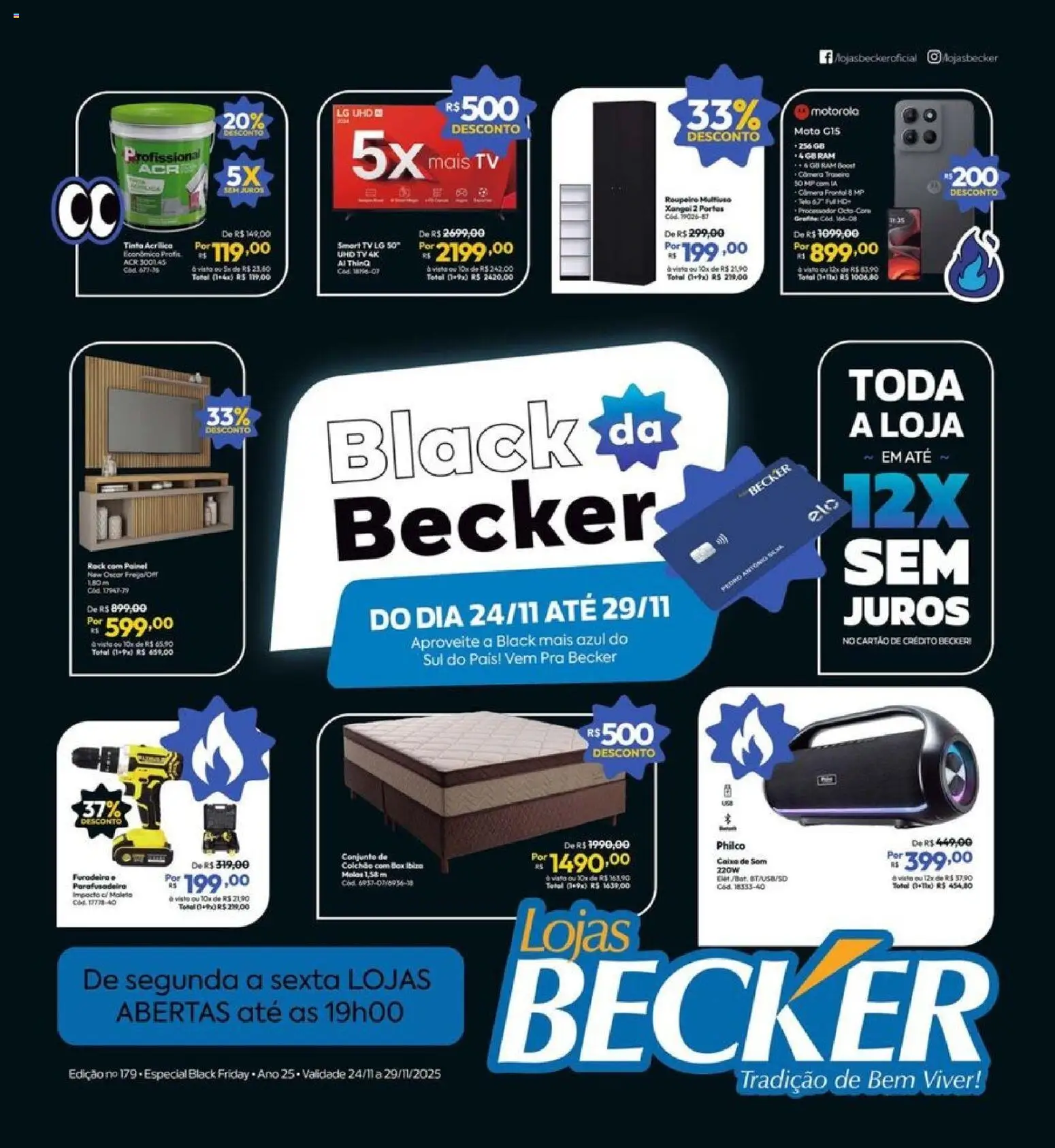 Pré-Visualização do folheto "Black Friday" da loja Lojas Becker válido a partir de 24/11/2025
