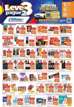 Pré-Visualização do folheto "Ofertas Leve 3 Pague 2" da loja Supermercados Condor válido a partir de 08/09/2025