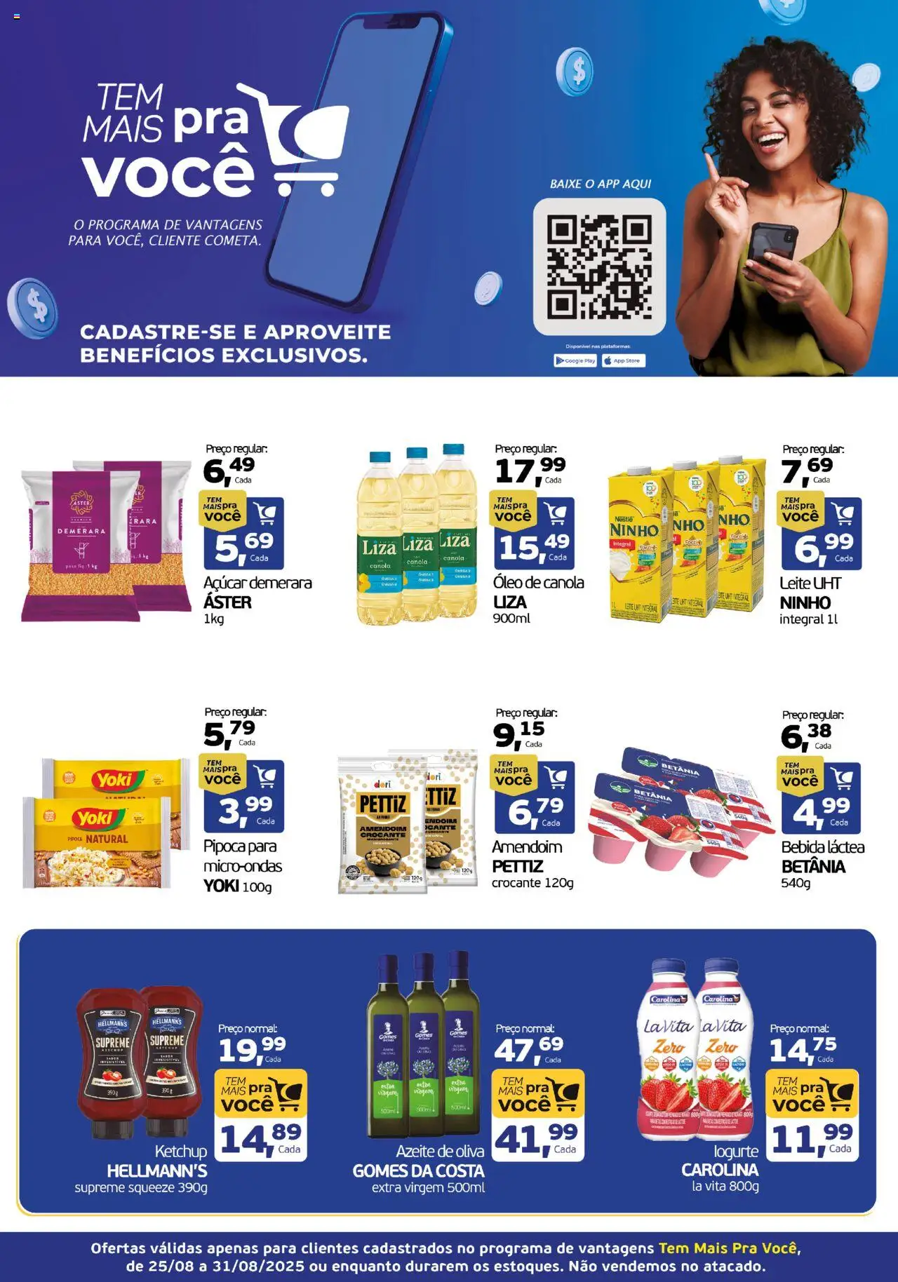 Cometa Supermercados folheto "Ofertas App Tem Mais Pra Você" válido a partir de 25/08/2025 - número de página 1