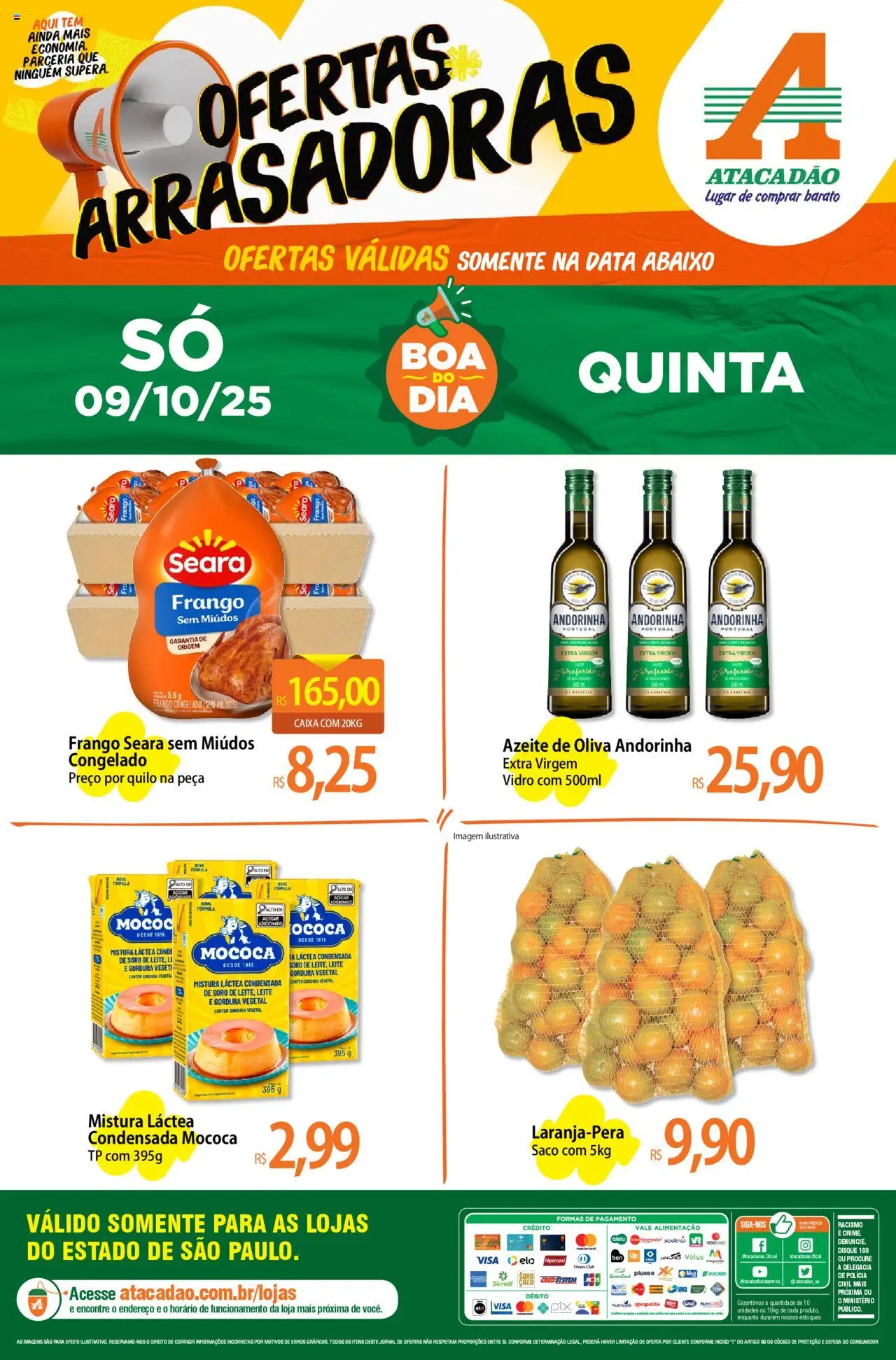 Atacadão folheto "Ofertas - SP" válido a partir de 09/10/2025 - número de página 1