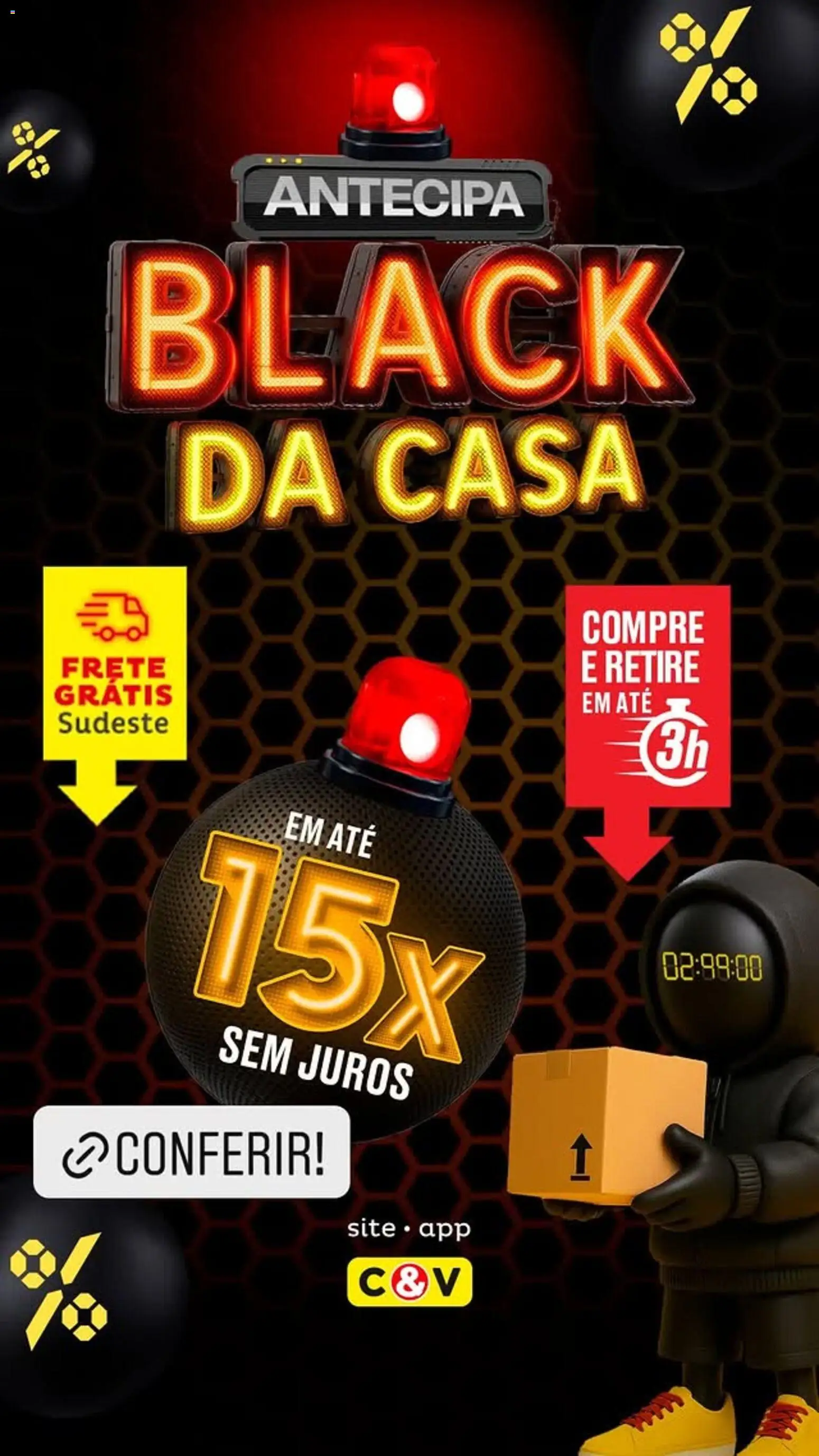 Pré-Visualização do folheto "Black Friday" da loja Casa e Video válido a partir de 24/11/2025