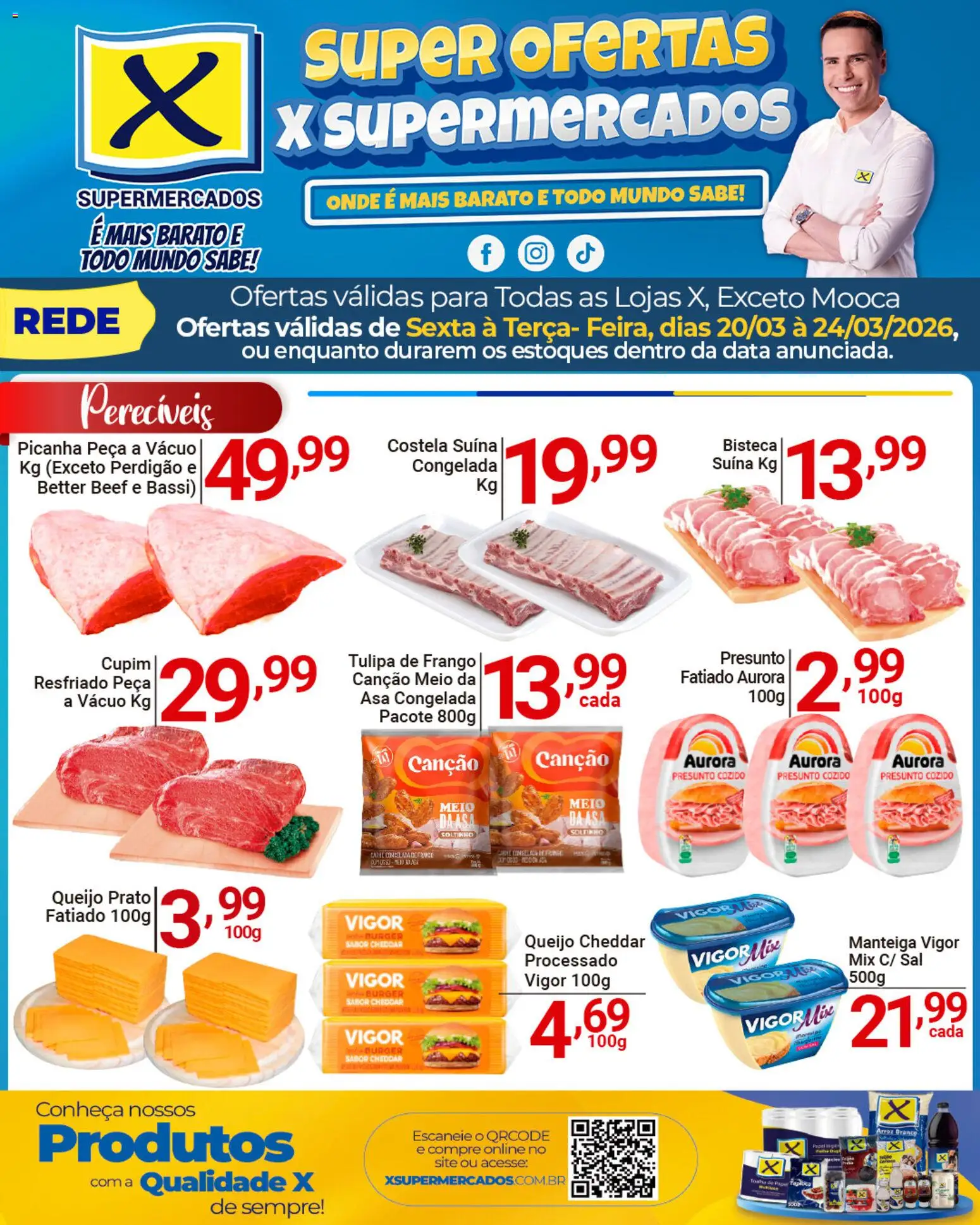 Pré-Visualização do folheto "X Supermercados - Ofertas da semana" da loja X Supermercados válido a partir de 20/03/2026