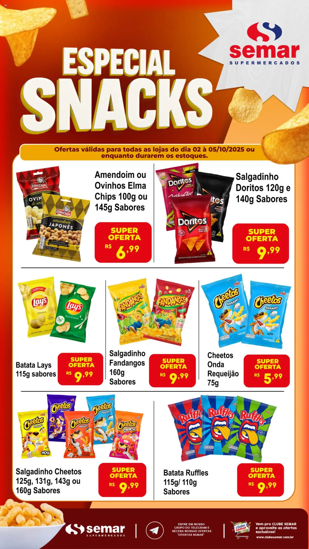 Semar Supermercado folheto "Ofertas Snacks" válido a partir de 02/10/2025 - número de página 1