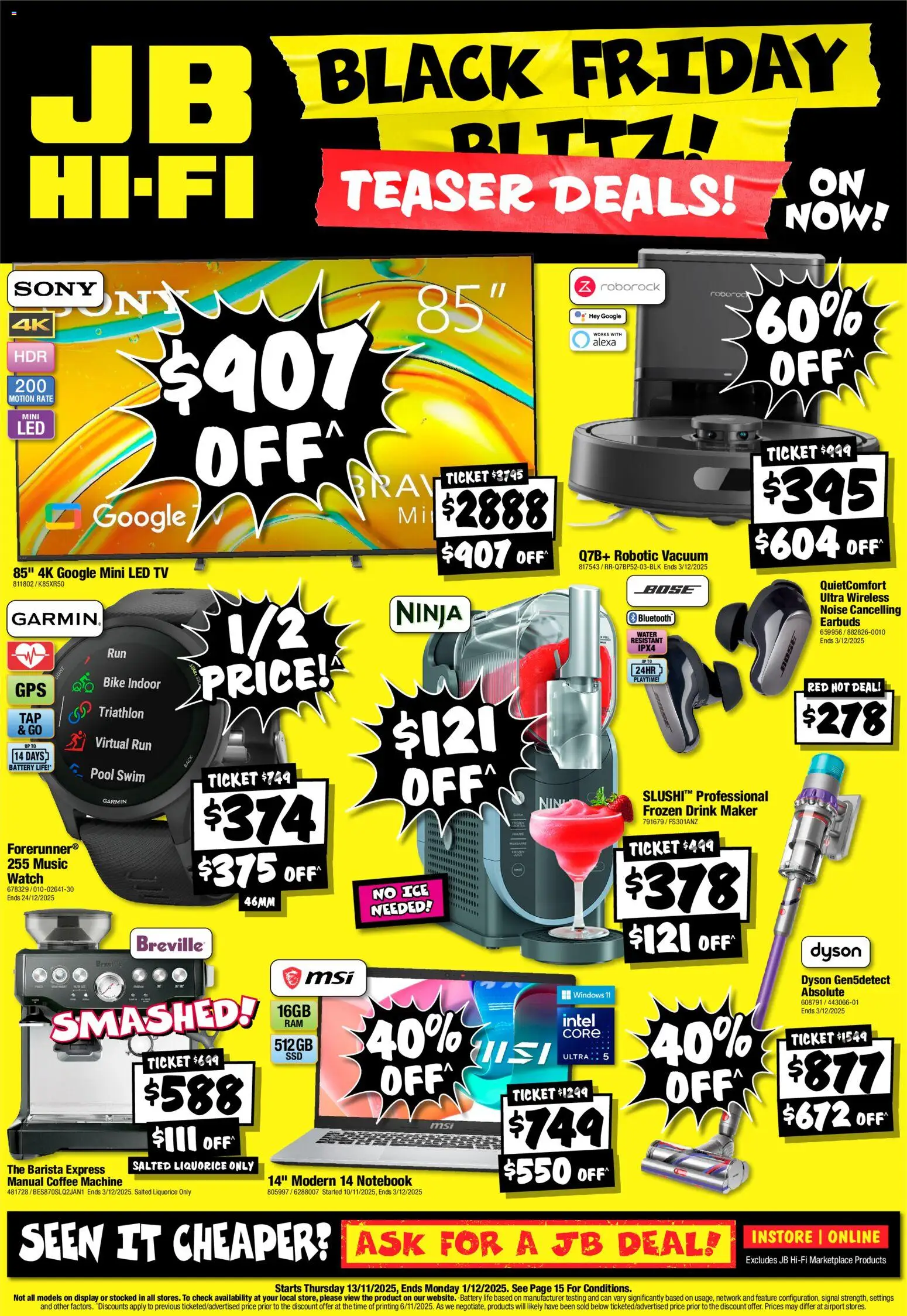 Preview of catalogue Black Friday from shop JB Hi-Fi valid 13/11/2025