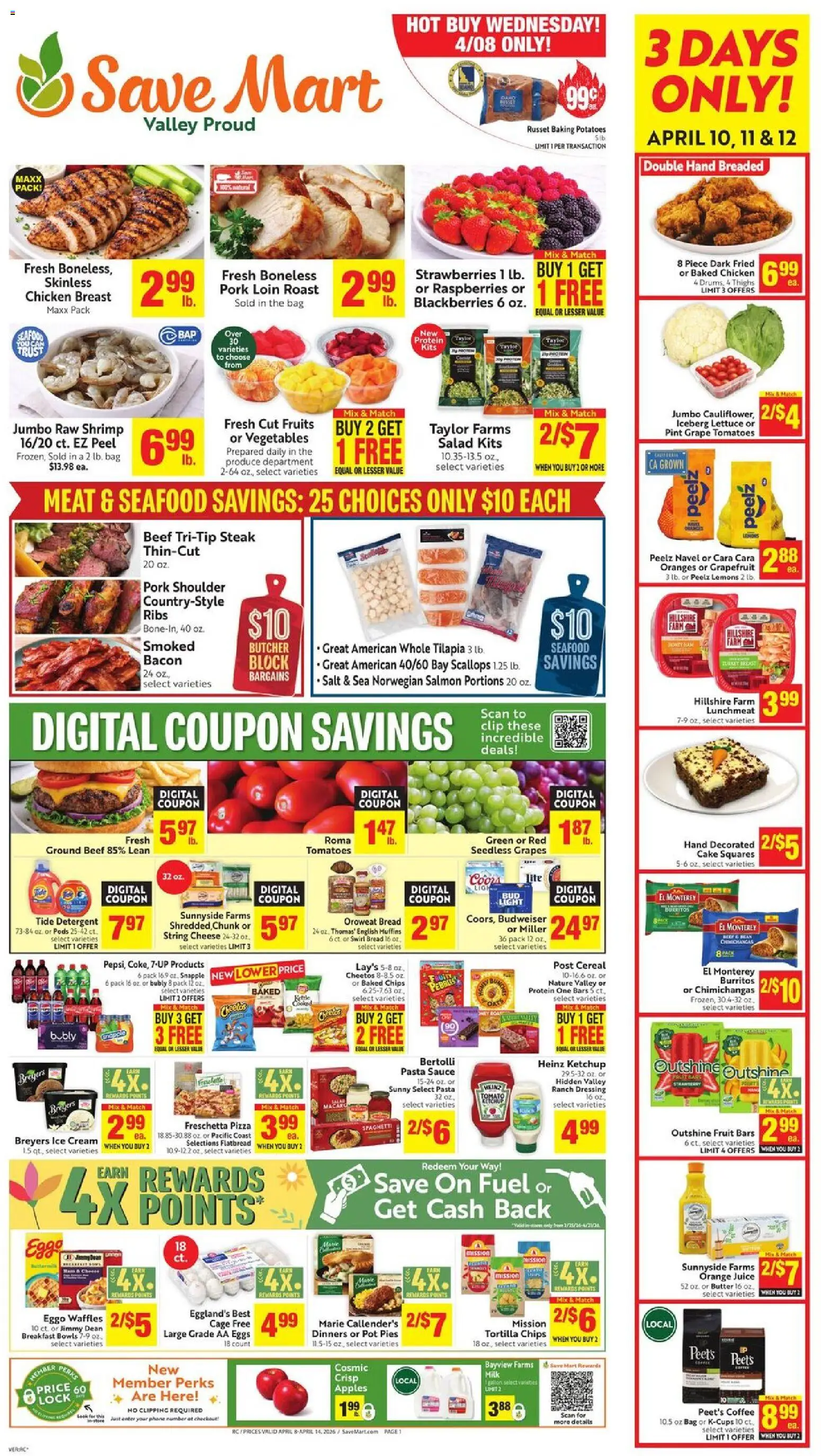 Ad Preview of Save Mart Save Mart Weekly Ad from 04/08/2026