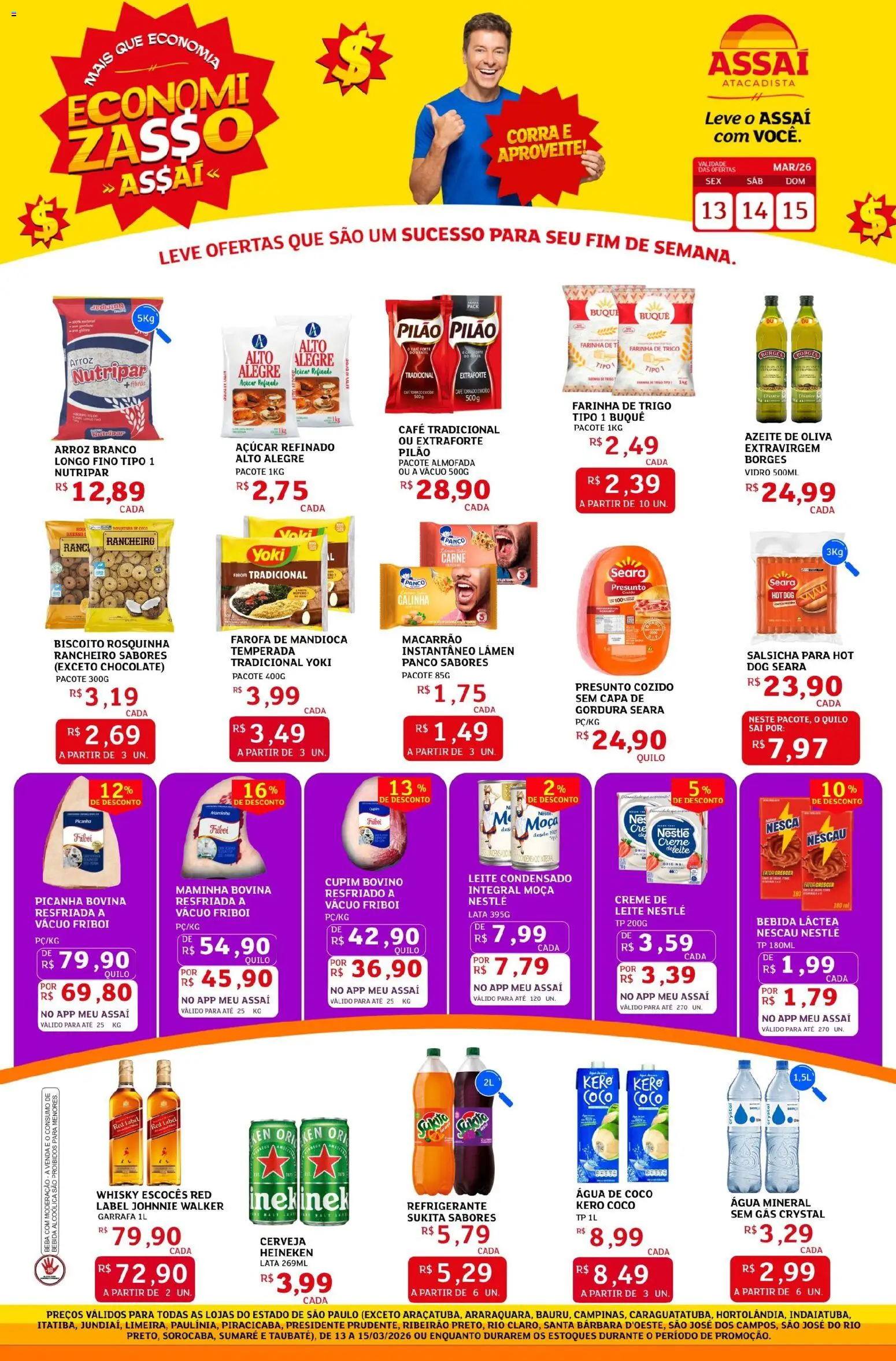 Pré-Visualização do folheto "Assaí Atacadista ofertas - SP" da loja Assaí Atacadista válido a partir de 13/03/2026