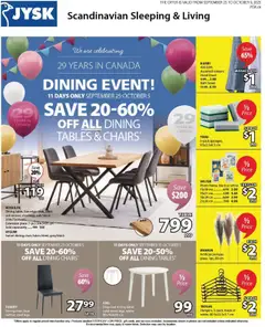 Preview of leaflet Weekly Flyer from shop JYSK is valid from Sep 25, 2025