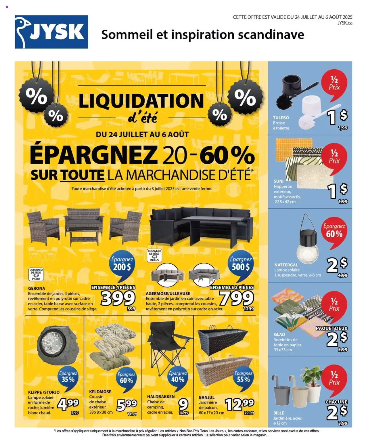JYSK flyer valid from Jul 24, 2025 - page number 1