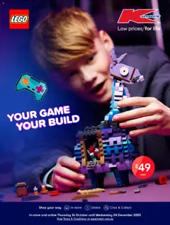Preview of catalogue LEGO Catalogue 2025 from shop Kmart valid 16/10/2025