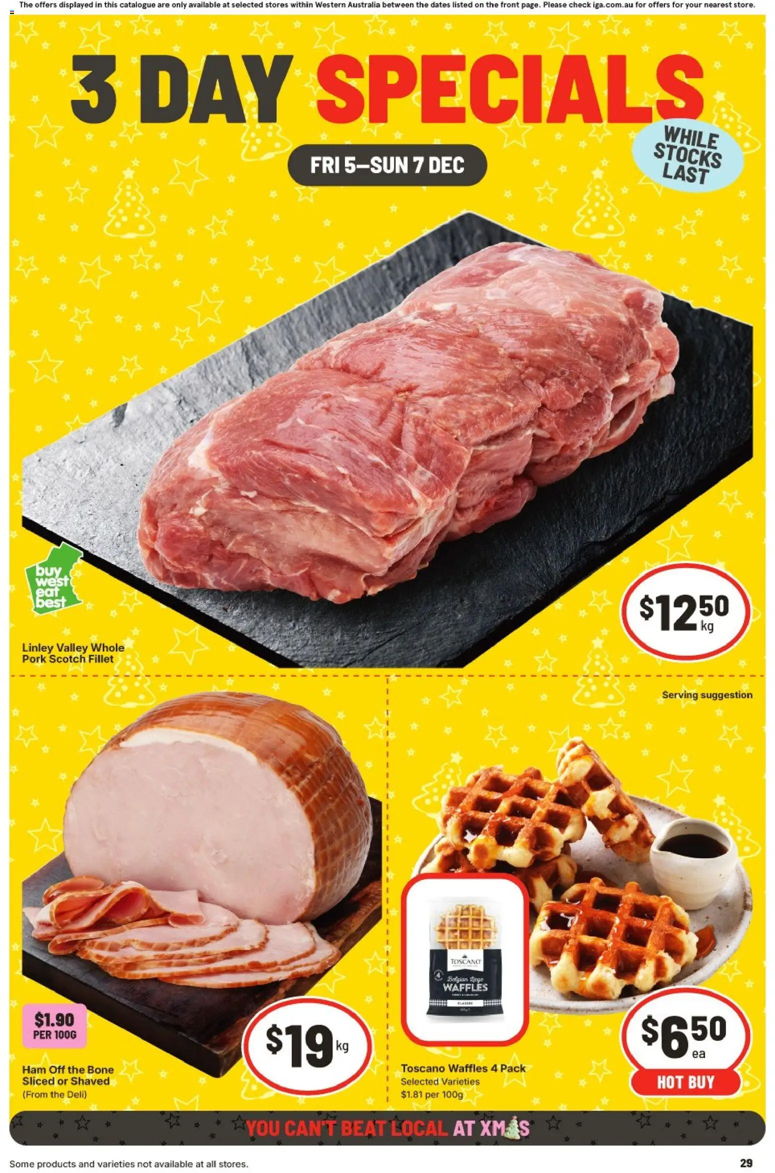 Preview of catalogue 3 Day Specials - WA from shop IGA valid 05/12/2025