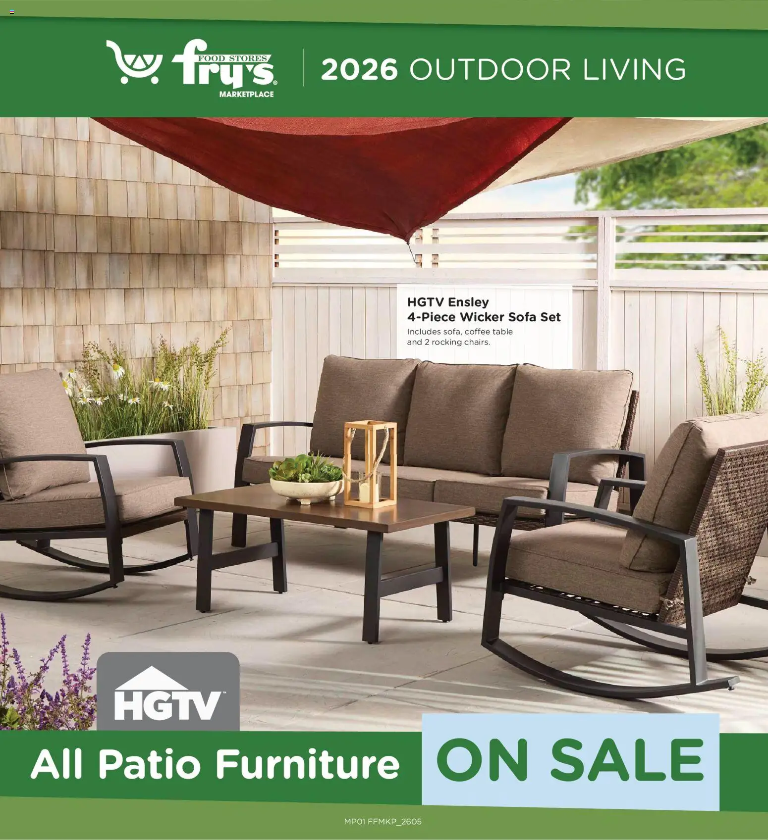 Ad Preview of Fry's Food Fry's Food Home & Apparel from 03/04/2026 - Coffee, Patio furniture, Coffee table, Sofa, Table